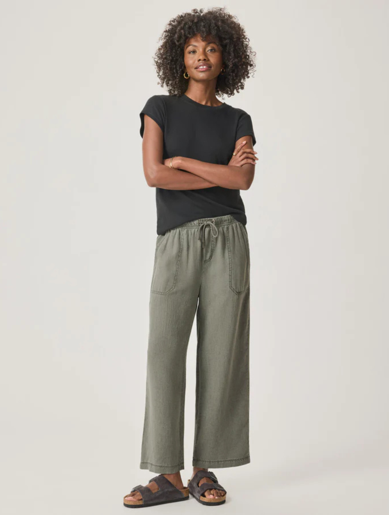 Angie Crop Wide Leg Pant