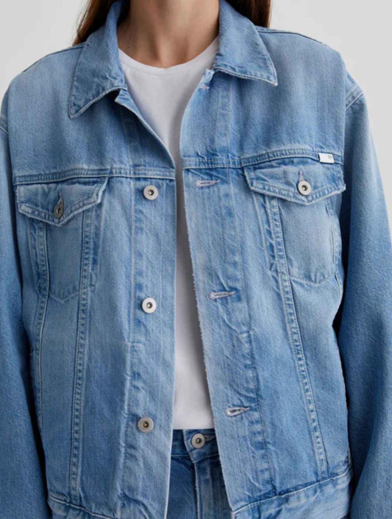 Ramie Oversized Trucker Jacket