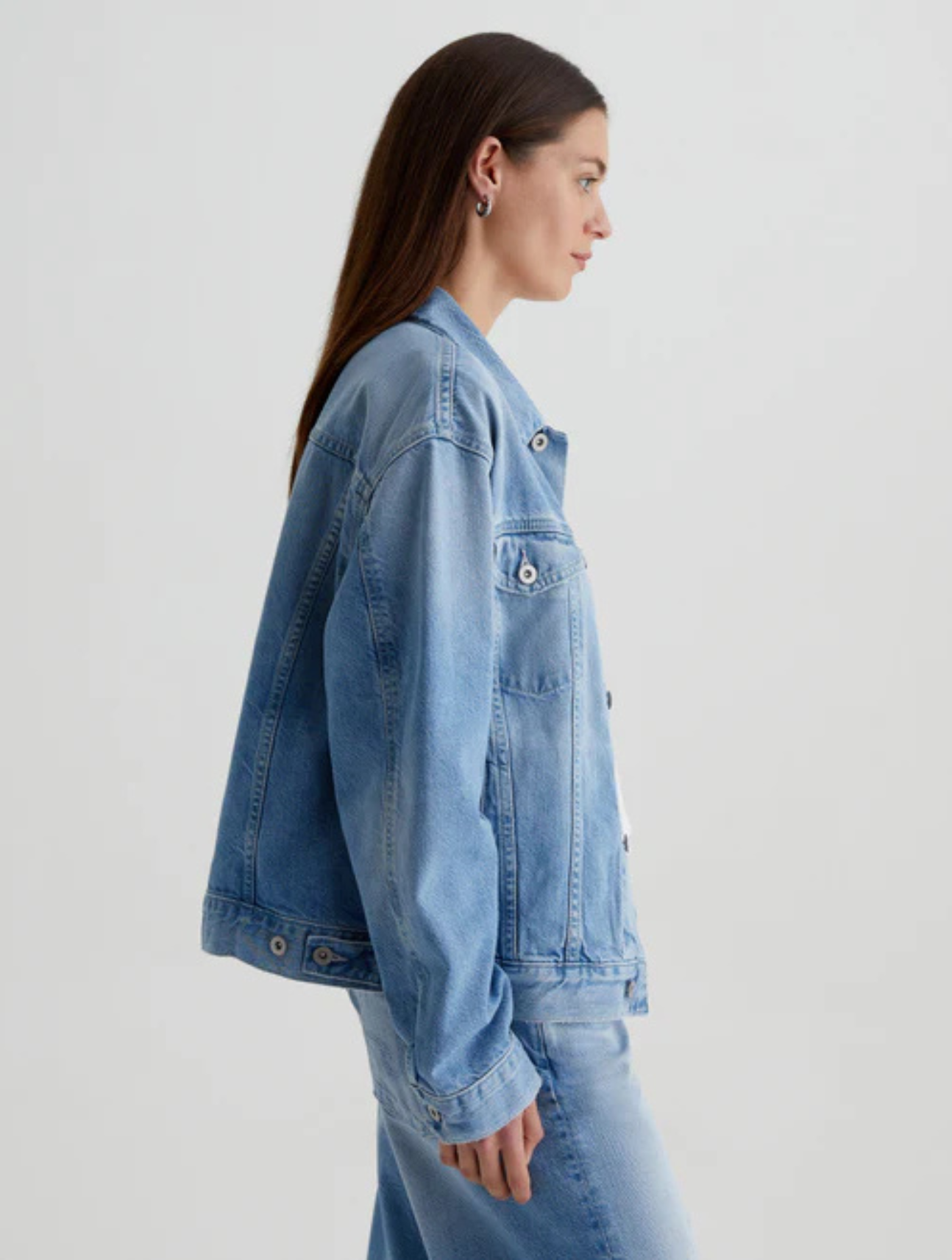 Ramie Oversized Trucker Jacket