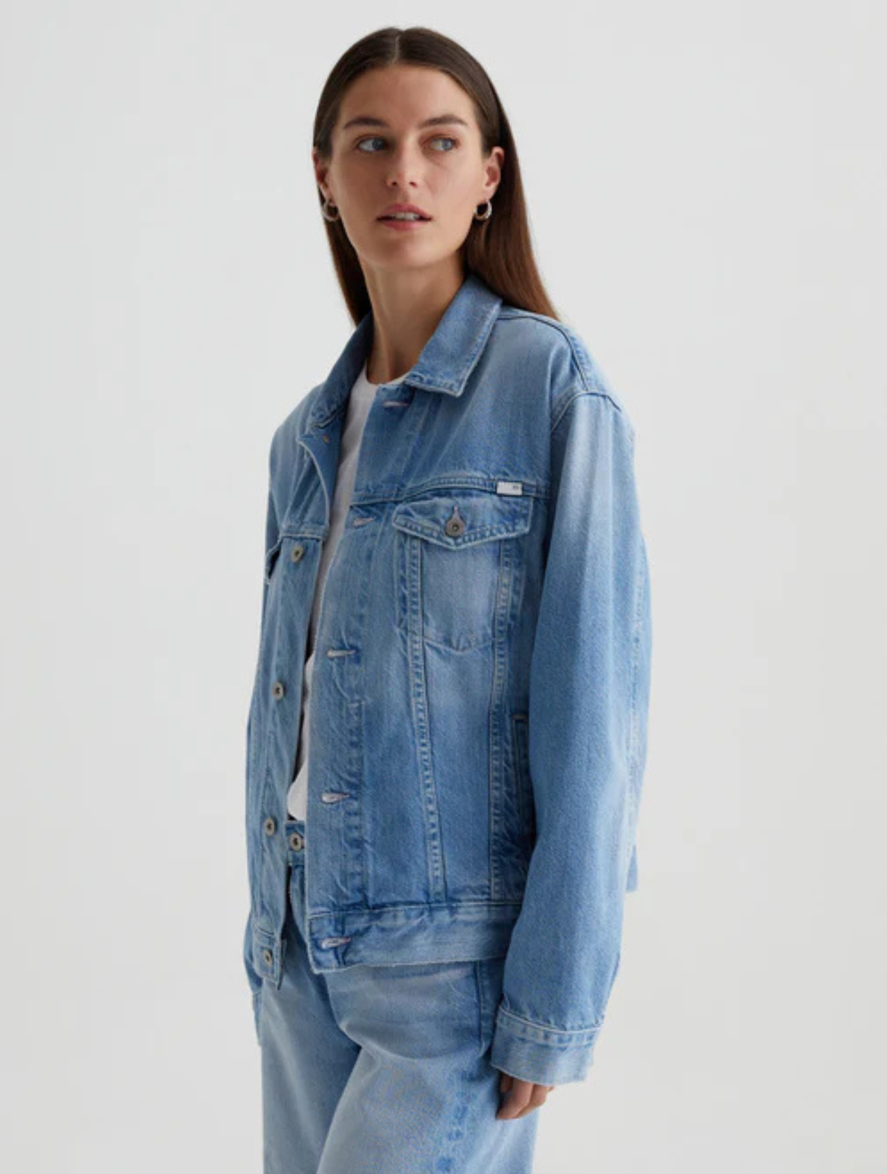 Ramie Oversized Trucker Jacket