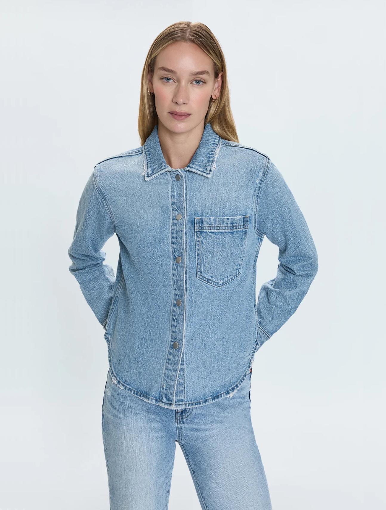 Jules Fitted Denim Shirt