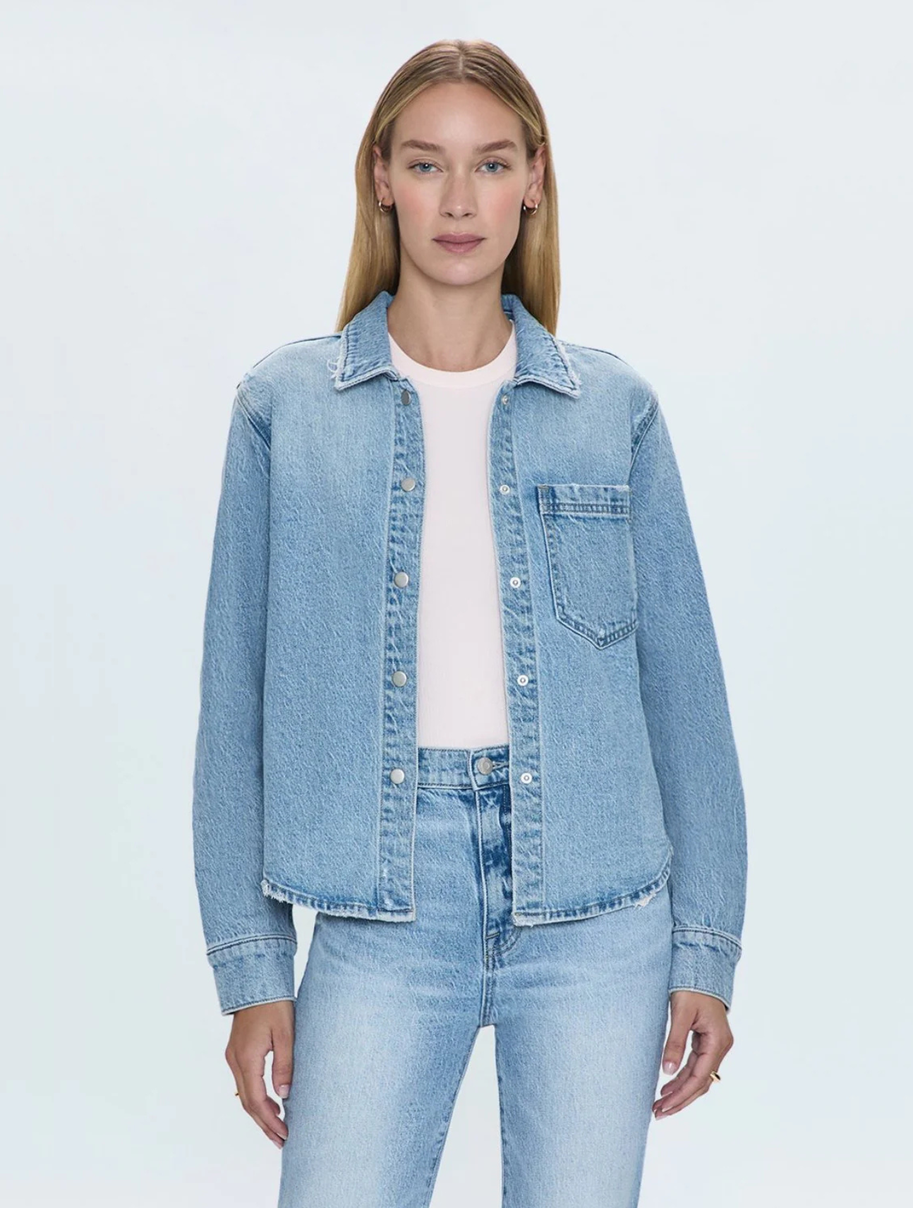 Jules Fitted Denim Shirt