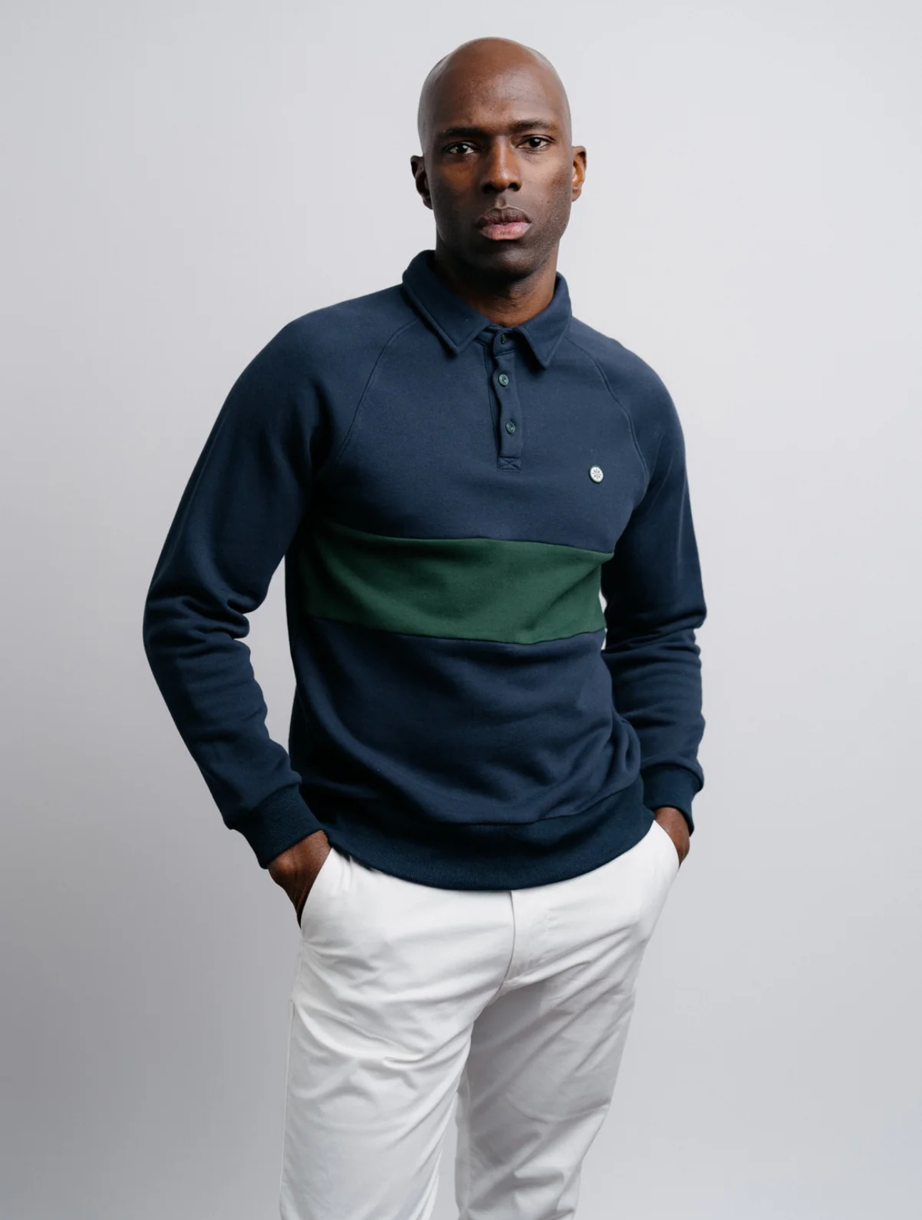 Long Sleeve Fleece Polo