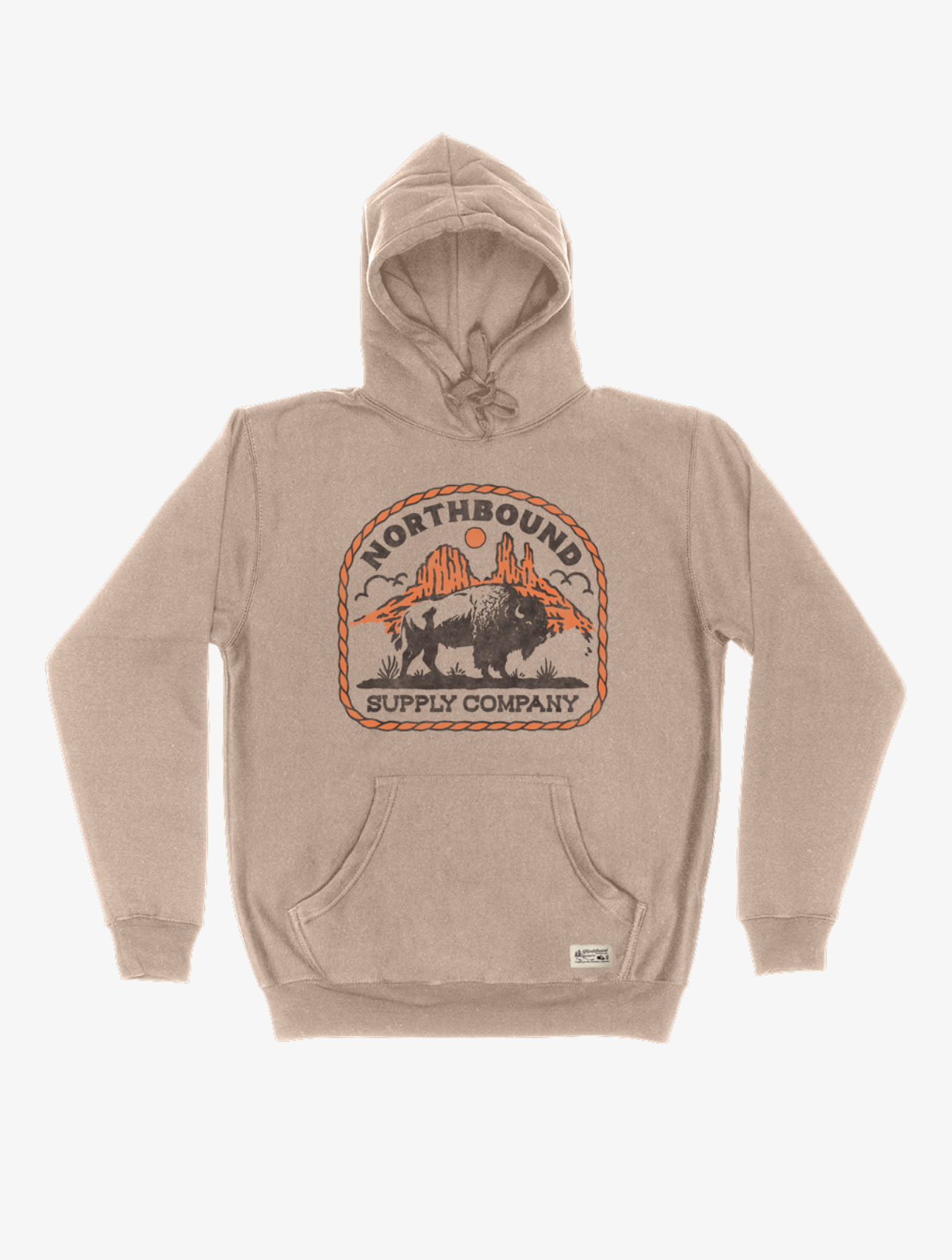 Western Bison Pullover Hoodie