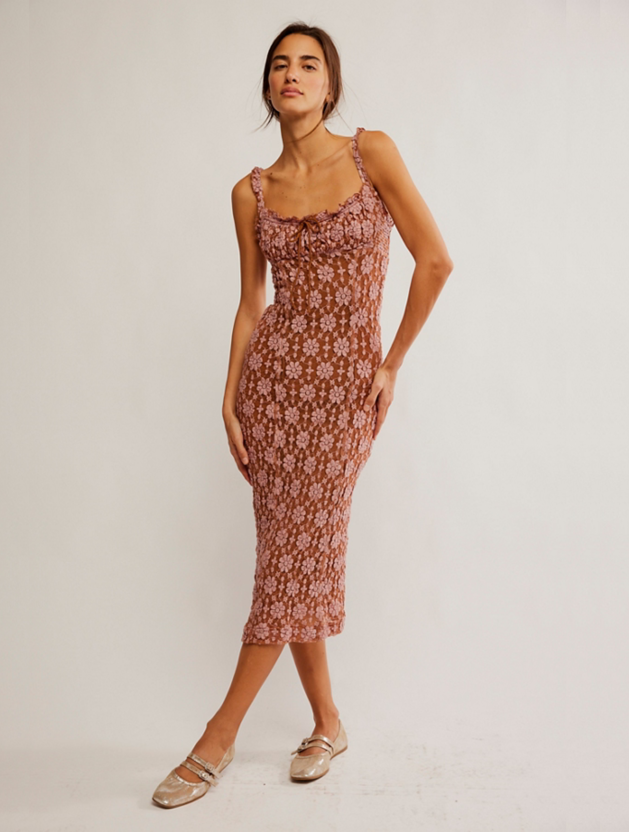 Lucinda Lace Midi Dress