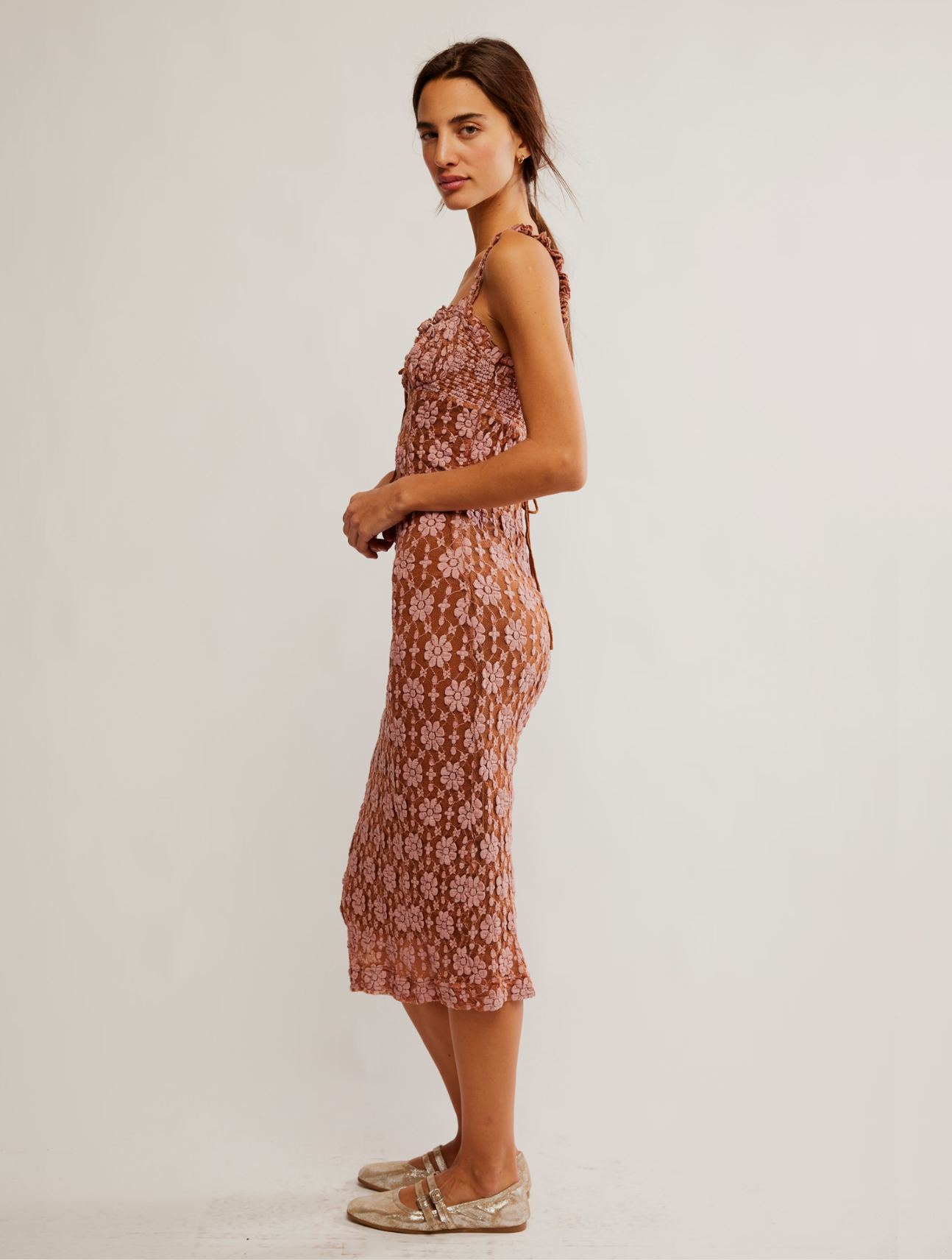 Lucinda Lace Midi Dress