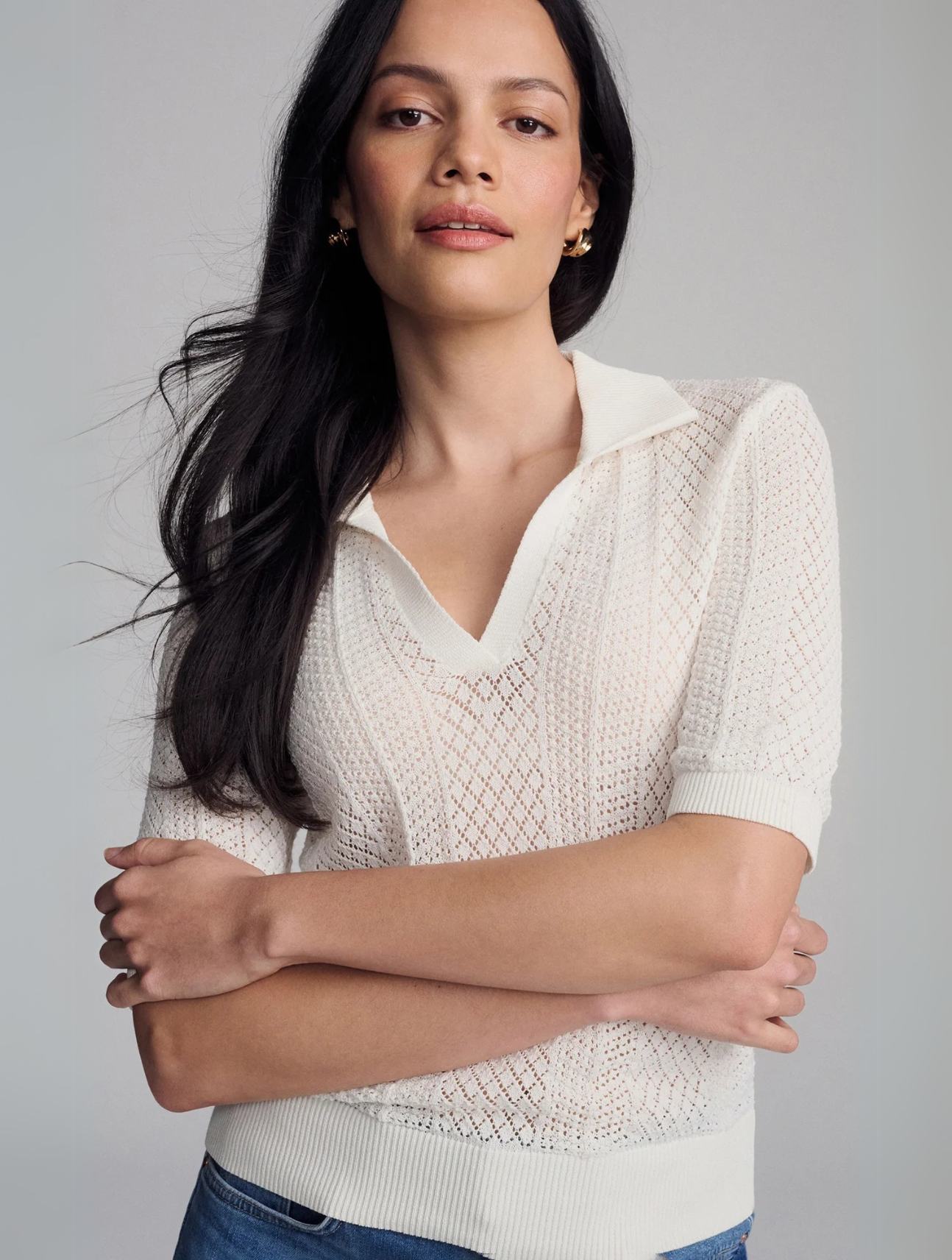 Knit Polo Sweater