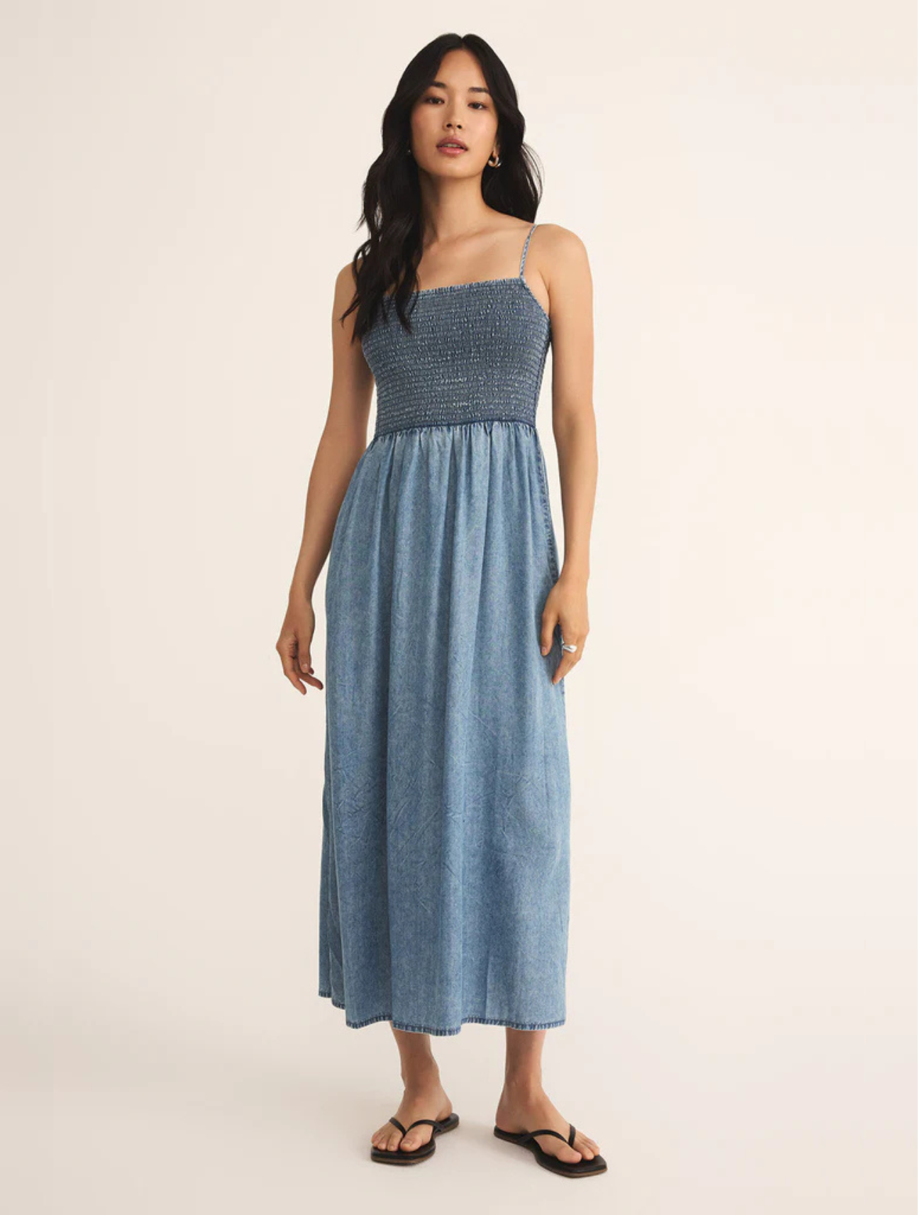 Bayside Chambray Midi Dress