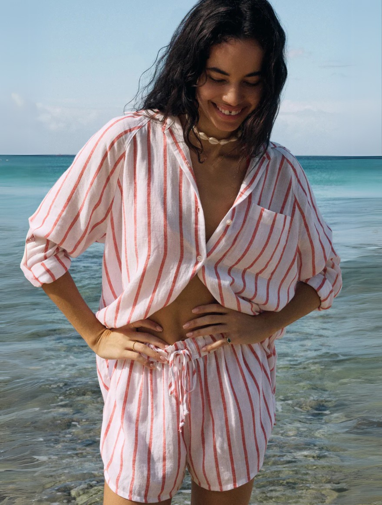 The Perfect Linen Striped Top