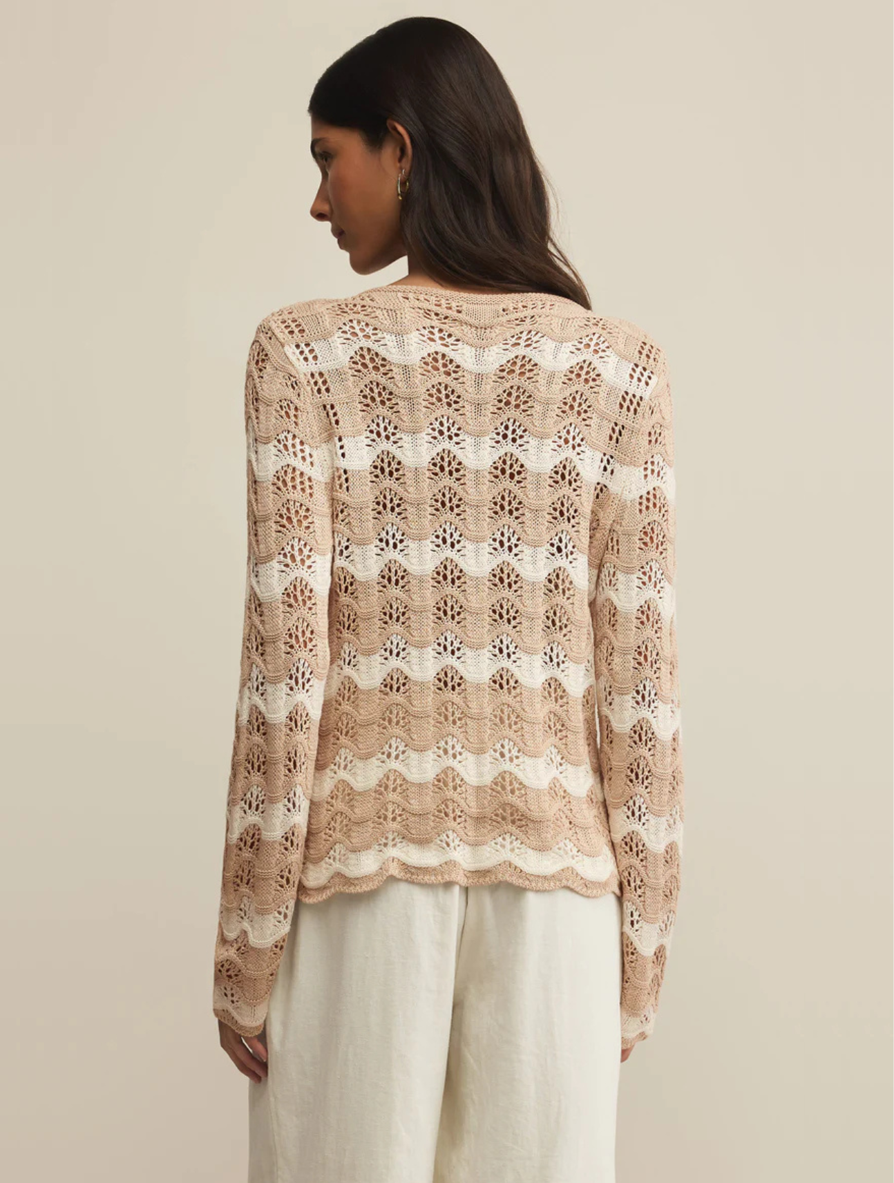 Azura Stripe Crochet Top