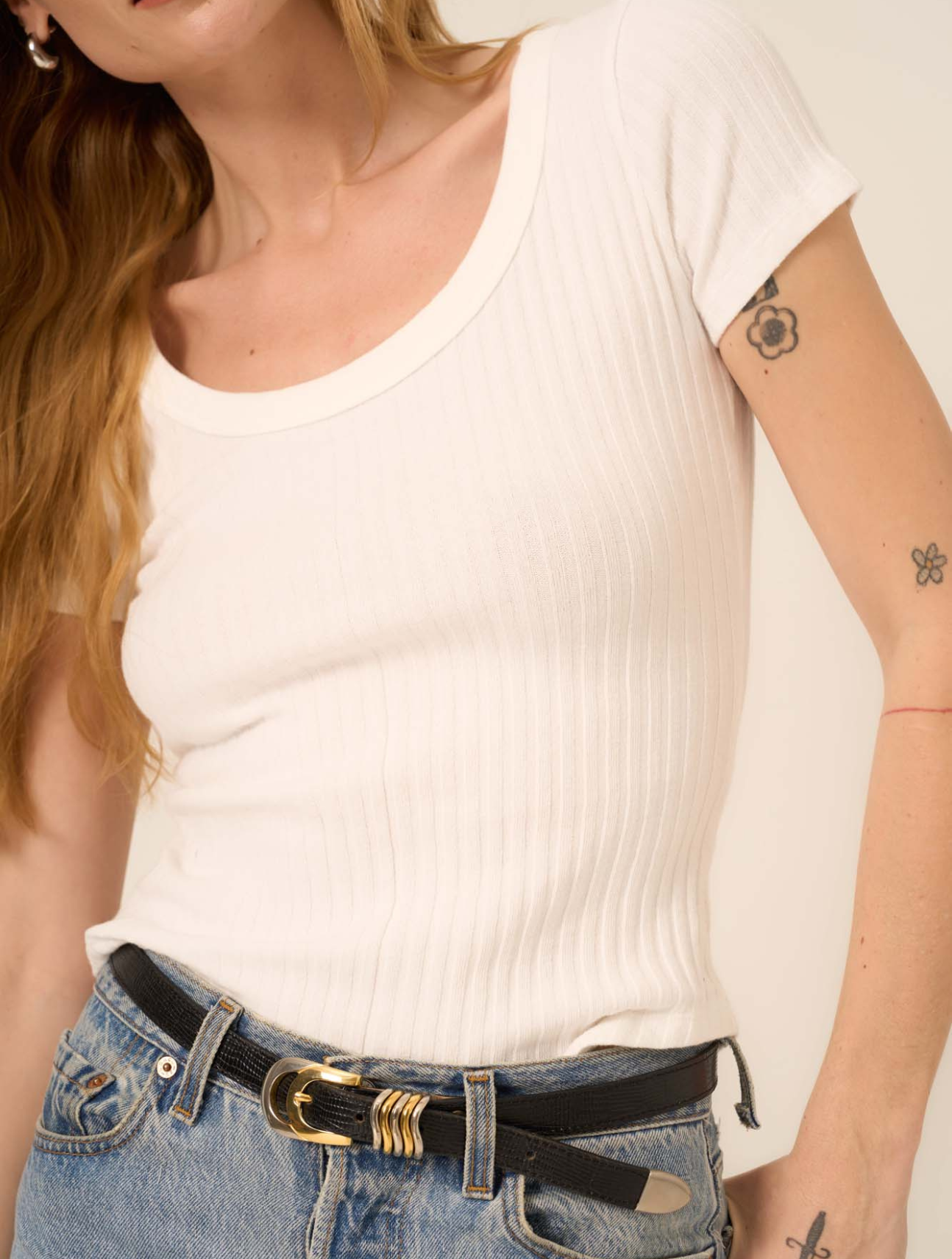 Julie Scoop Neck Tee