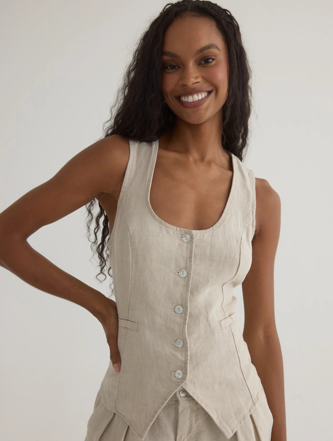 Scoop Neck Vest