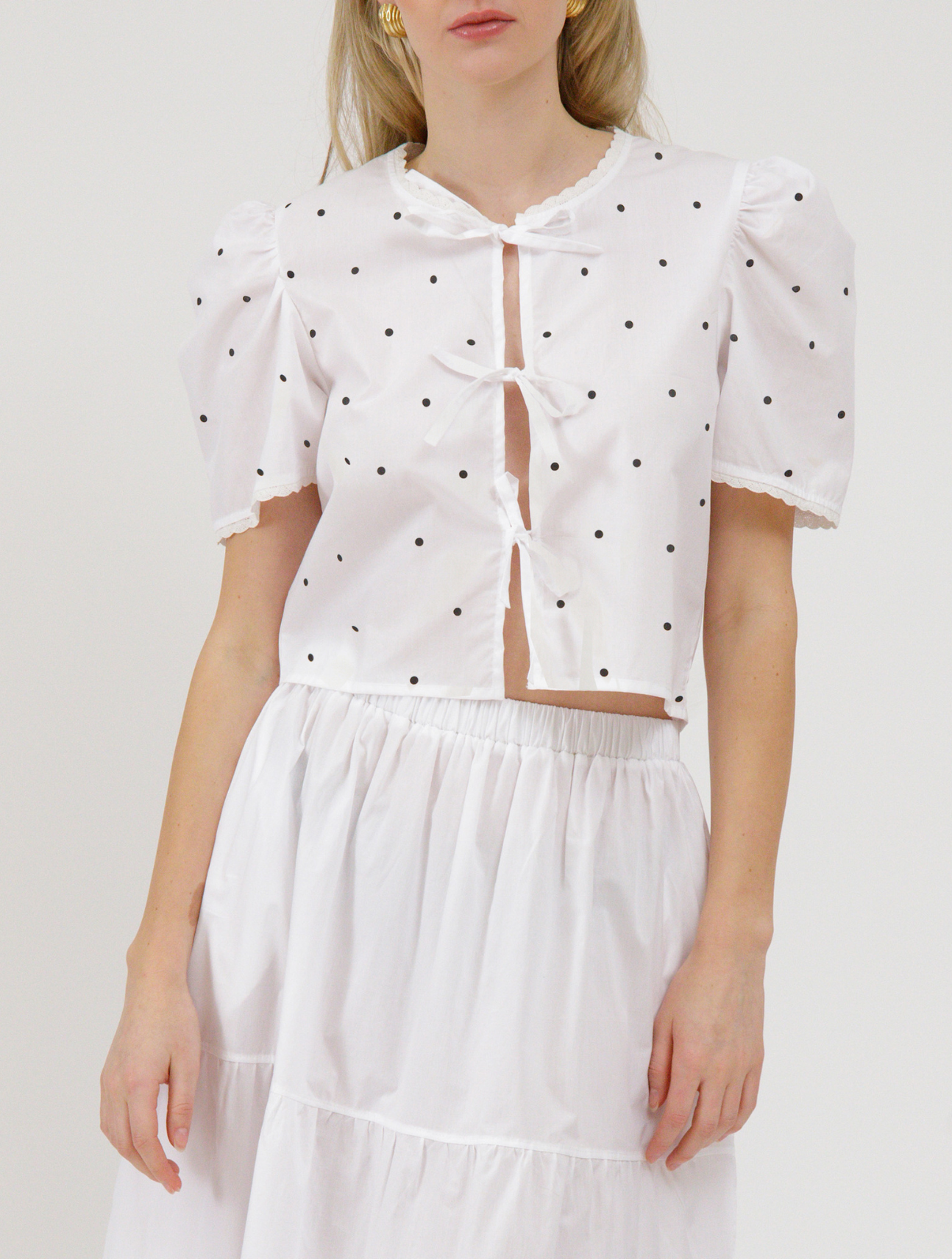 Poplin Tie Up Top