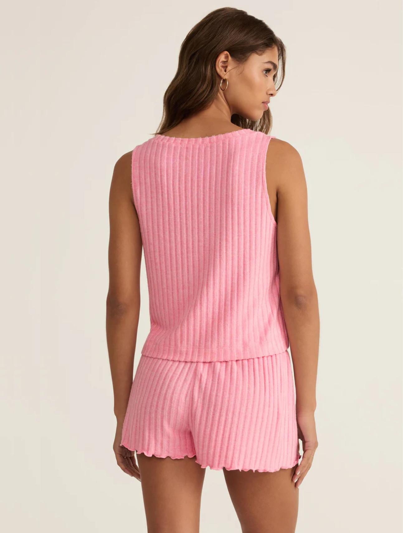 Sloane V-Neck Silky Rib Tank