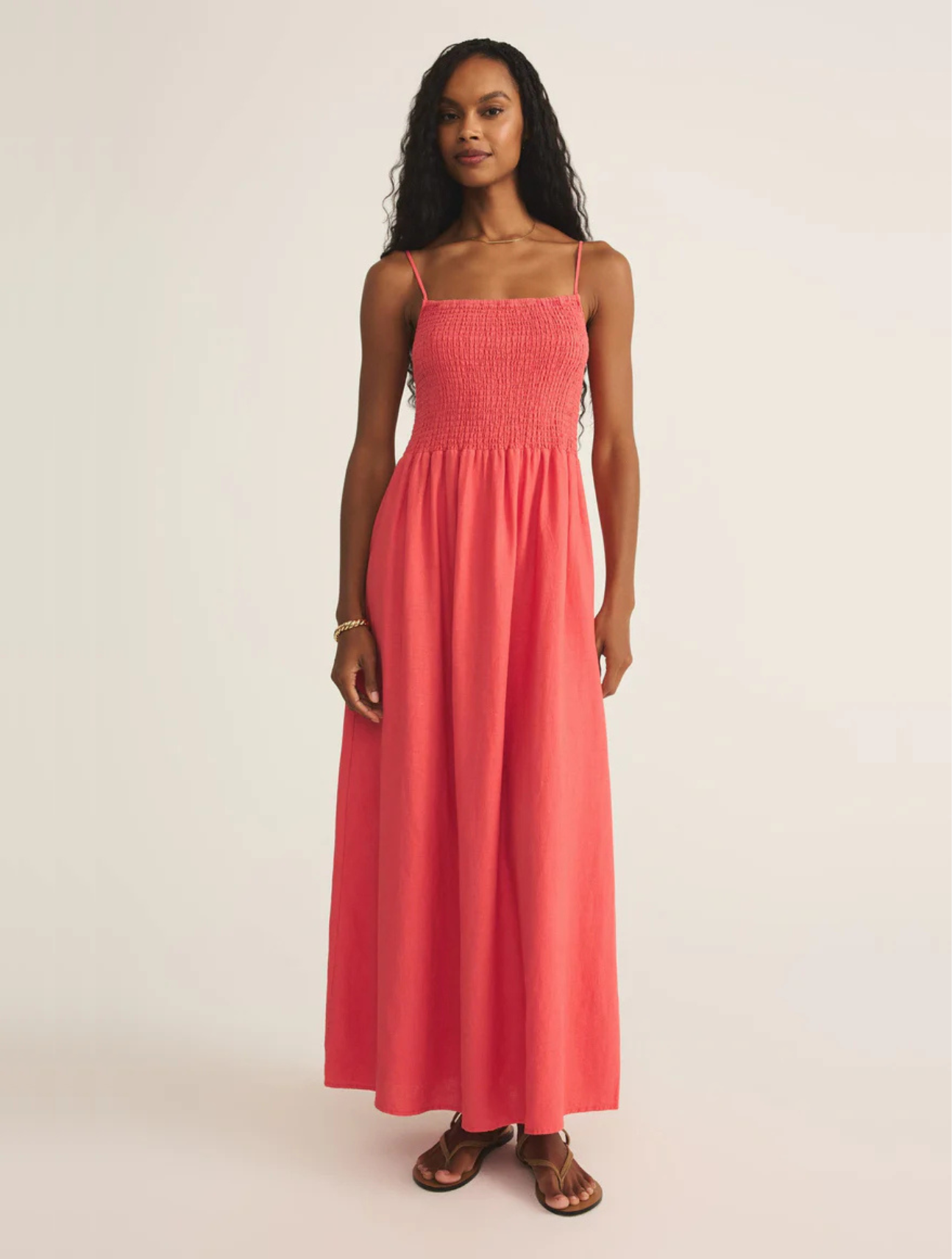 Bayside Linen Maxi Dress
