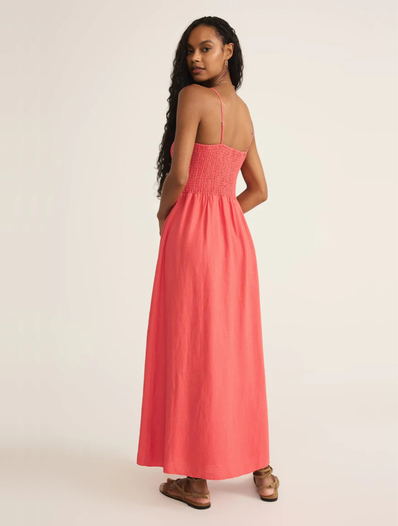 Bayside Linen Maxi Dress