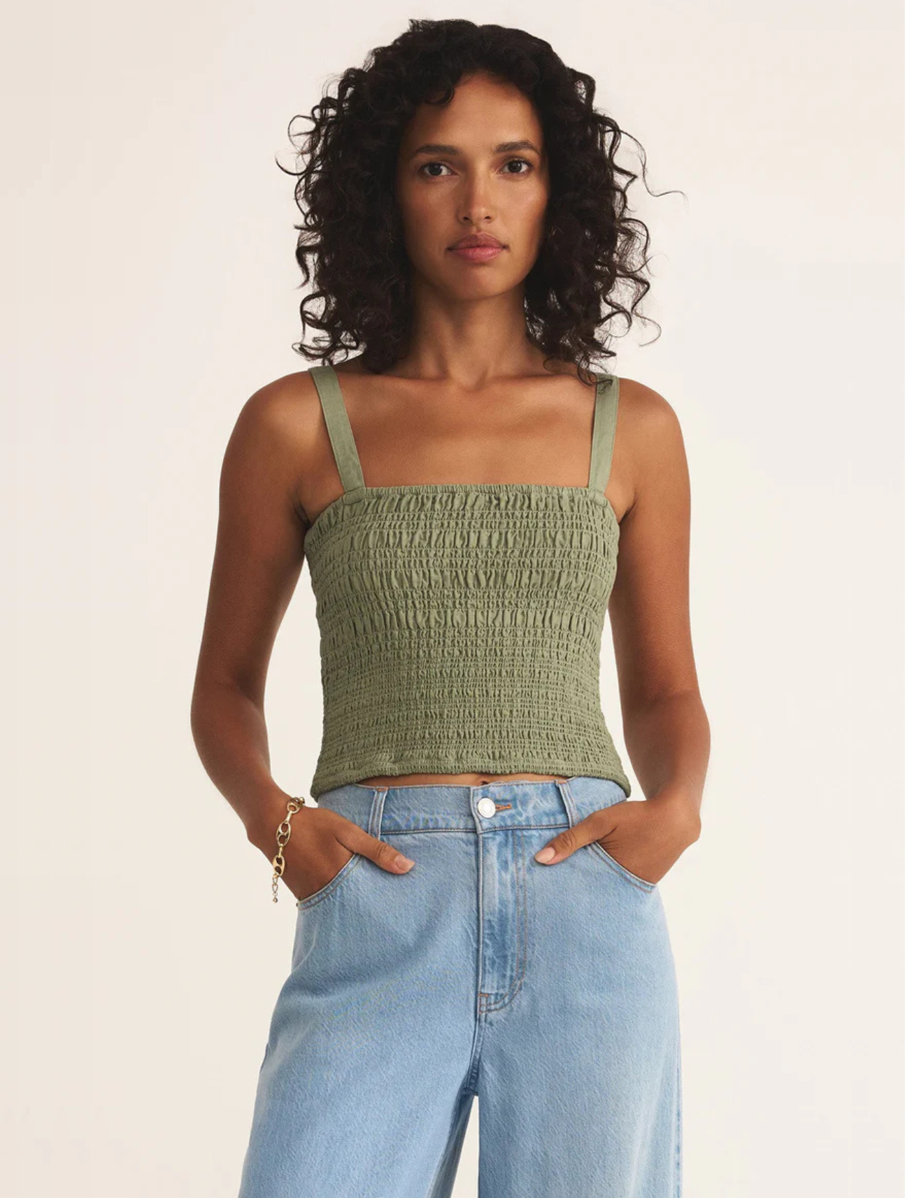 Amelie Smocked Tank