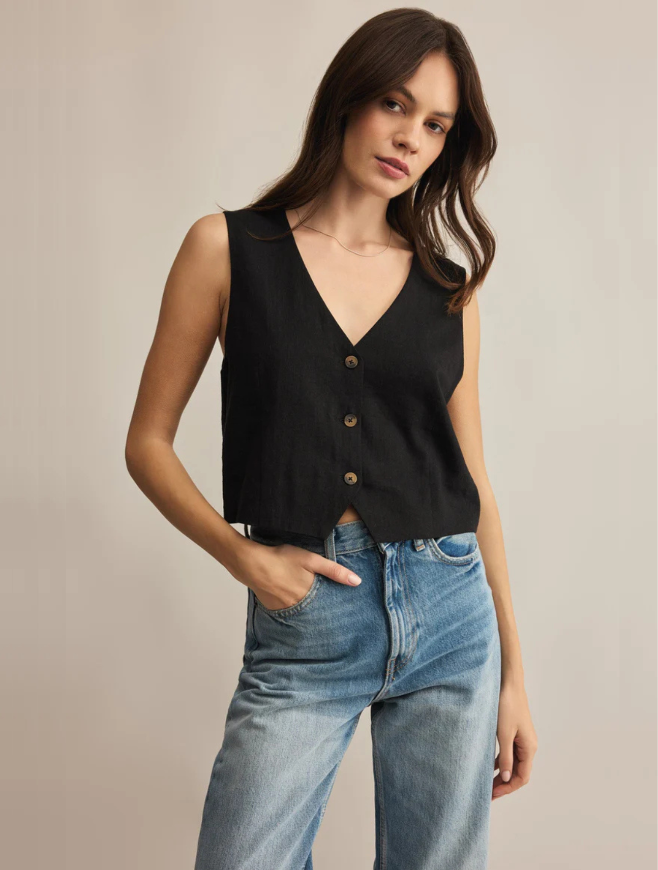 Marta Linen Vest