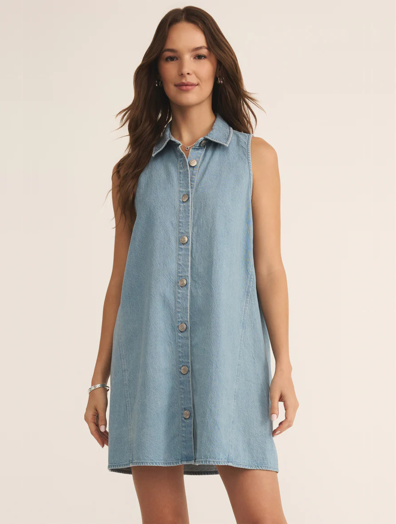 New Light Denim Mini Dress