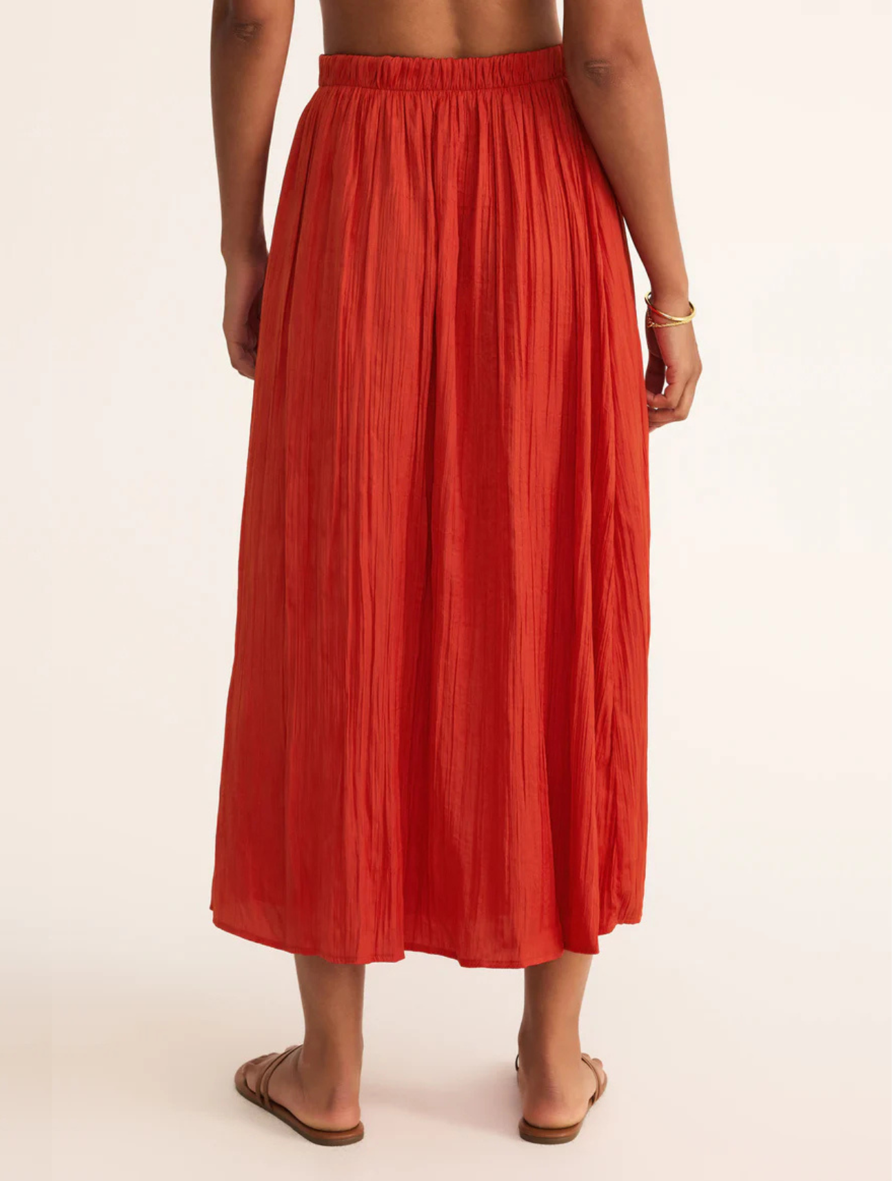 Nicoline Crinkle Midi Skirt