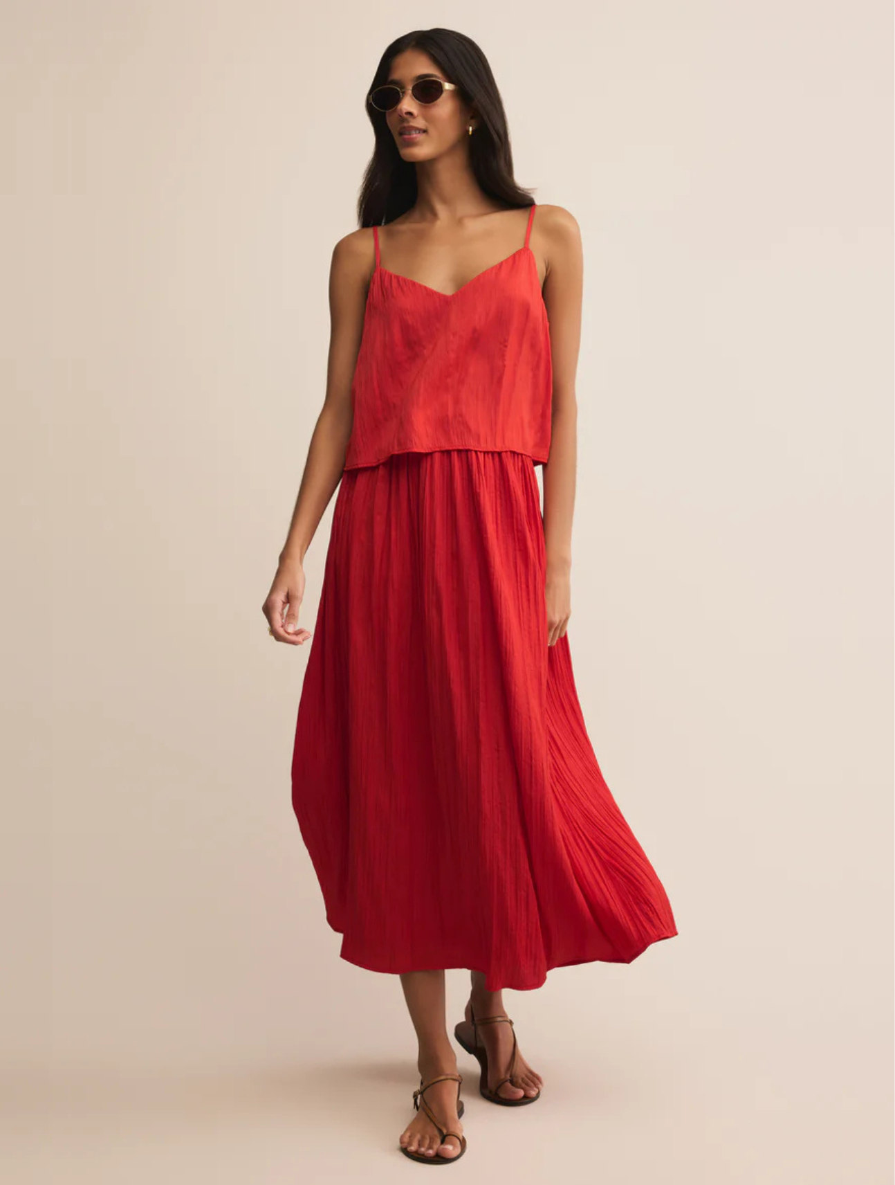 Nicoline Crinkle Midi Skirt