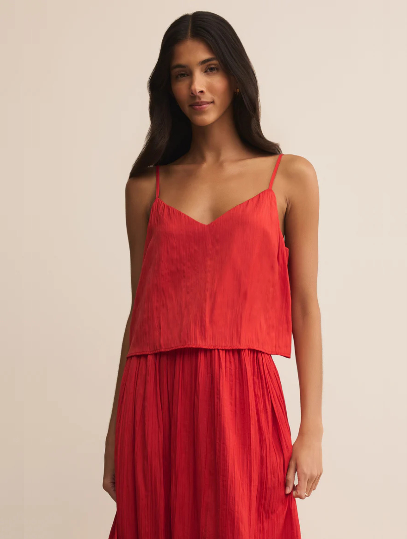 Fiore Crinkle Satin Tank