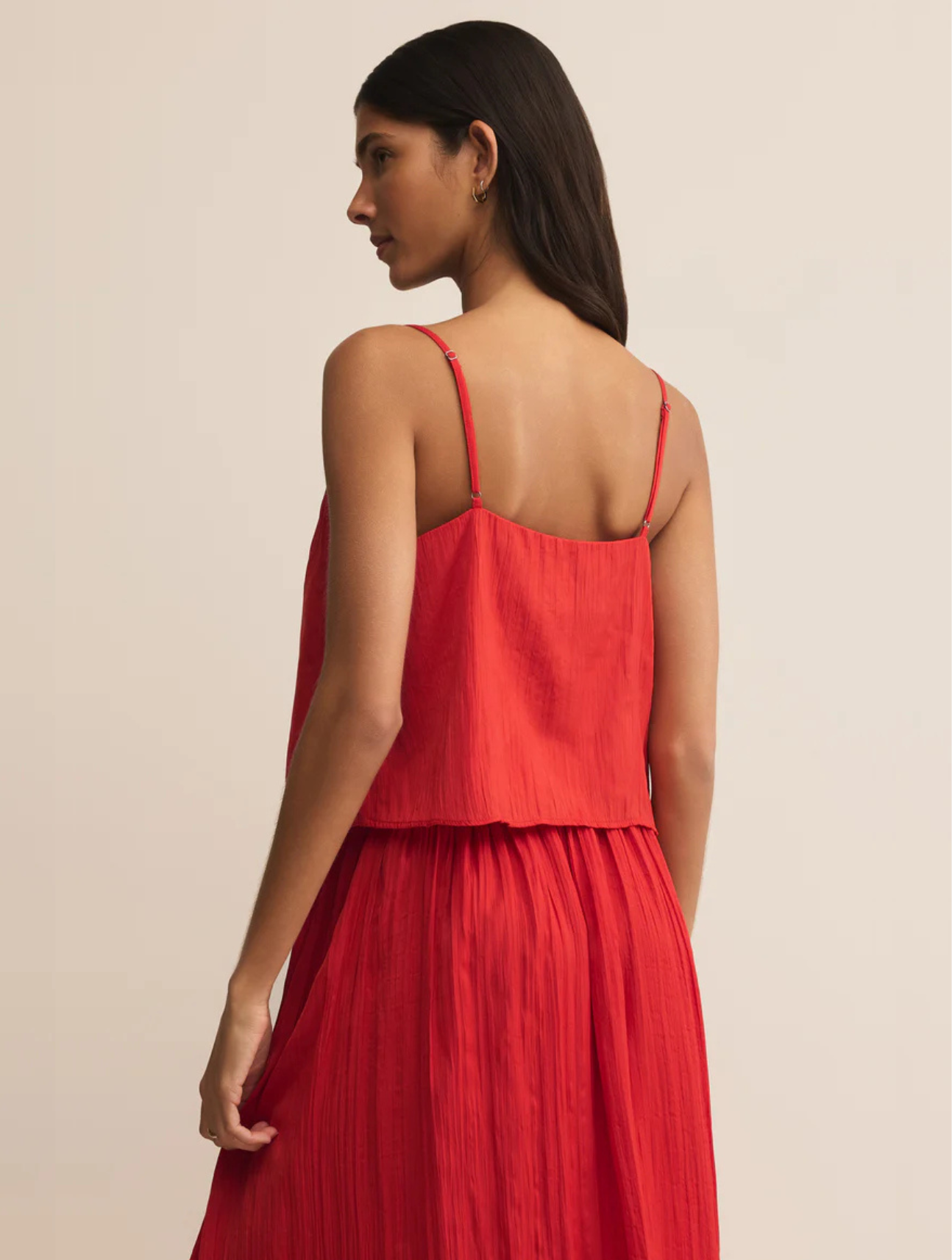 Fiore Crinkle Satin Tank