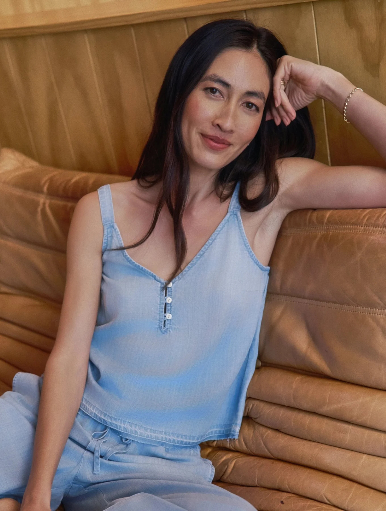 Button Front Cami