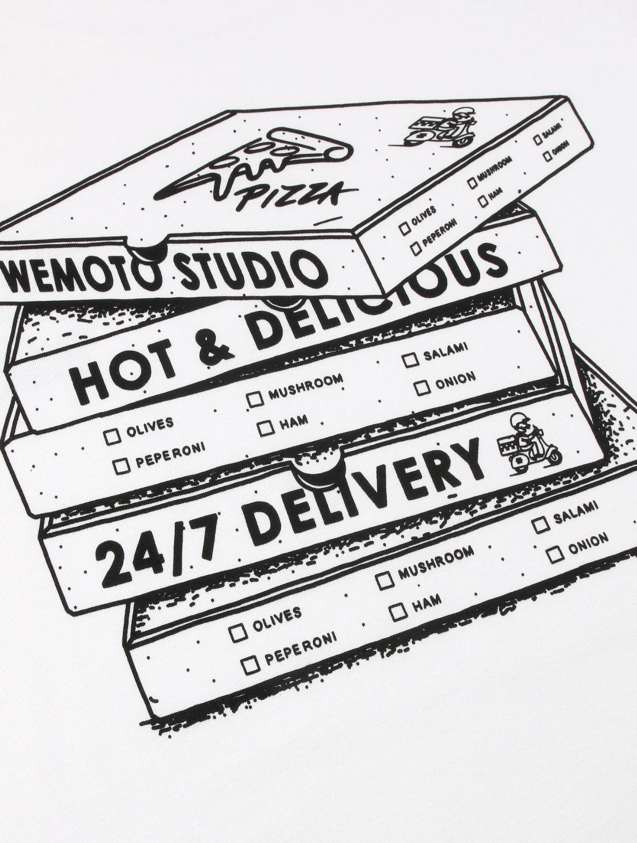 Printed Artwork Box T-Shirt