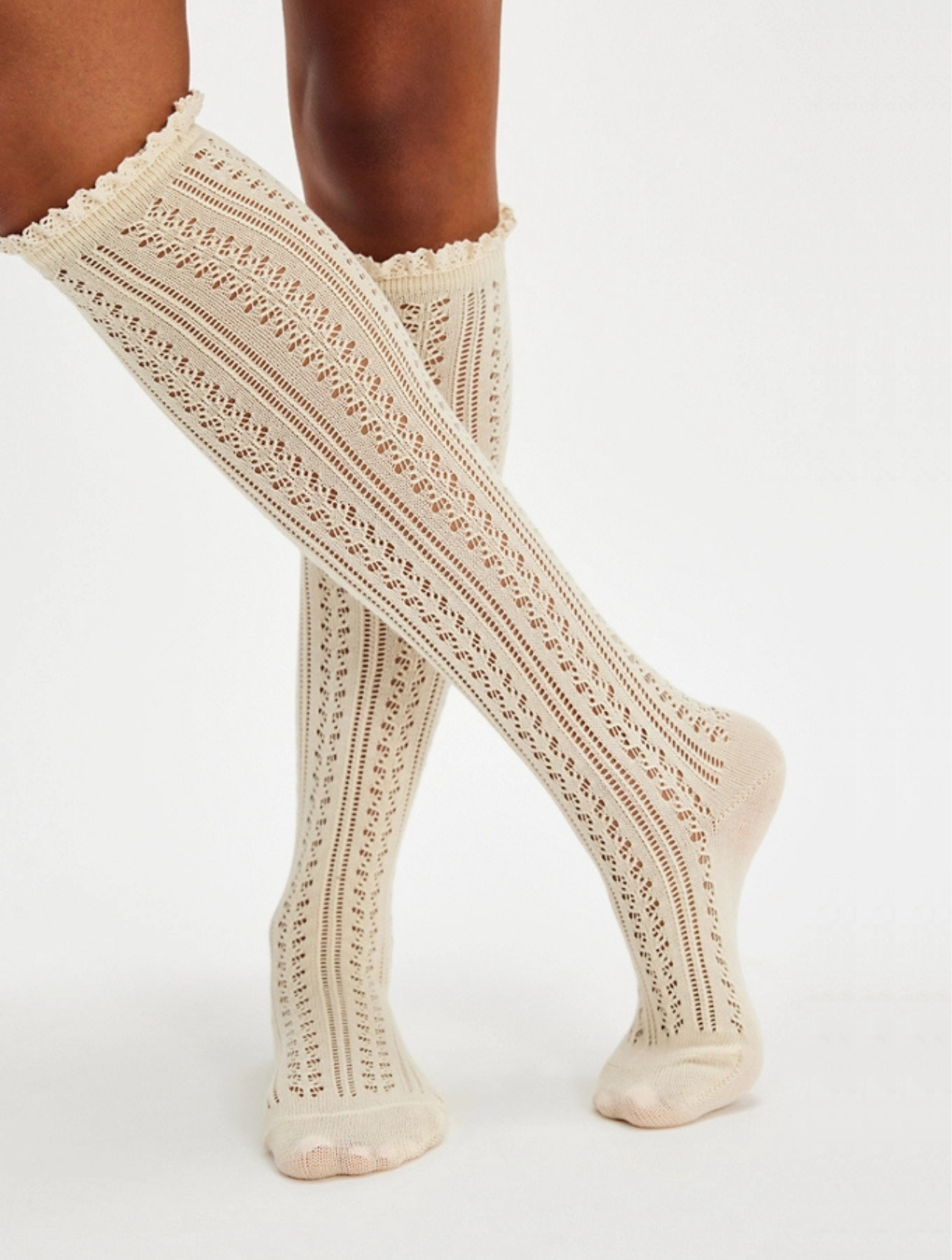 Misty Net Pointelle Socks