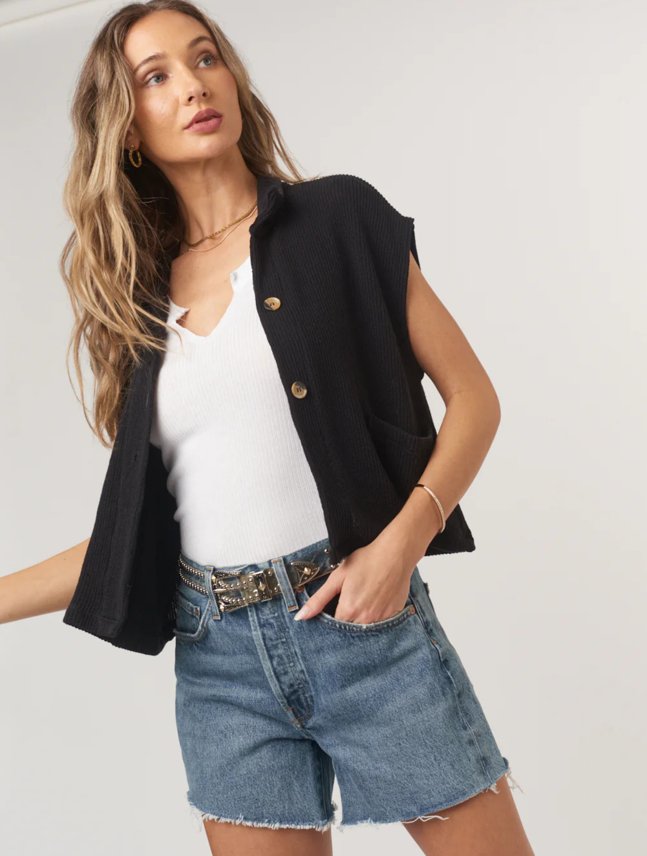Fernanda Button Front Tee