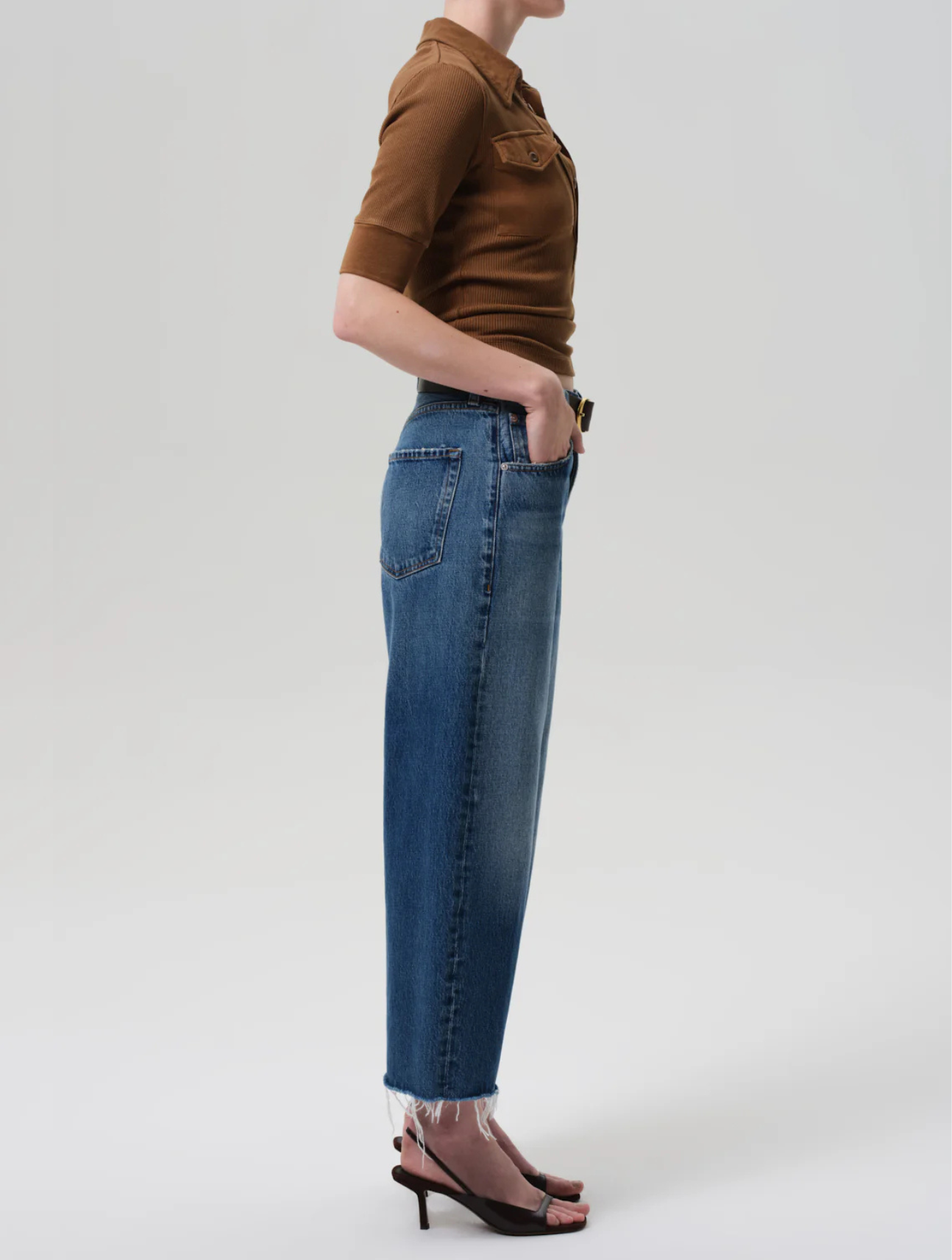 Ayla Raw Hem Crop