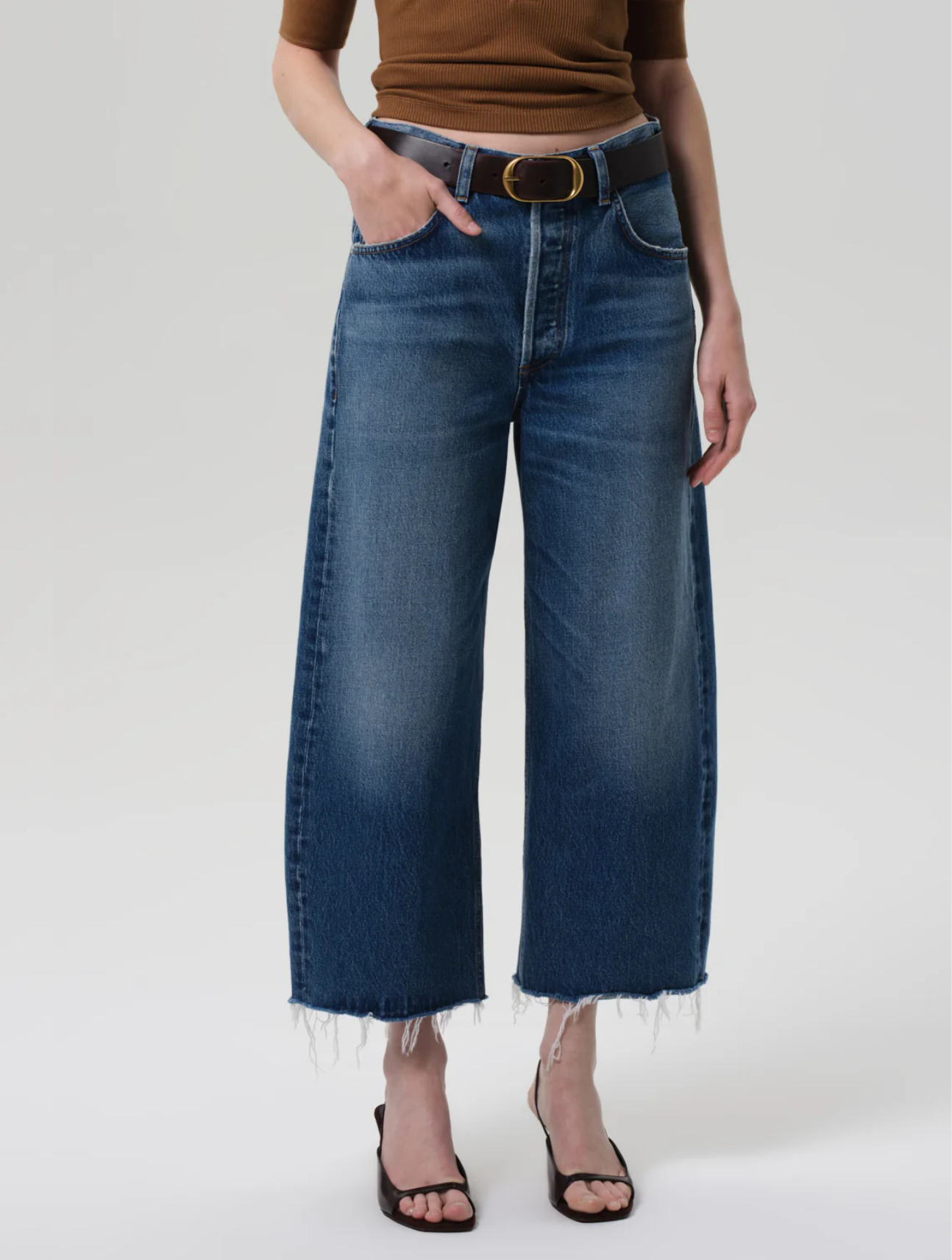 Ayla Raw Hem Crop