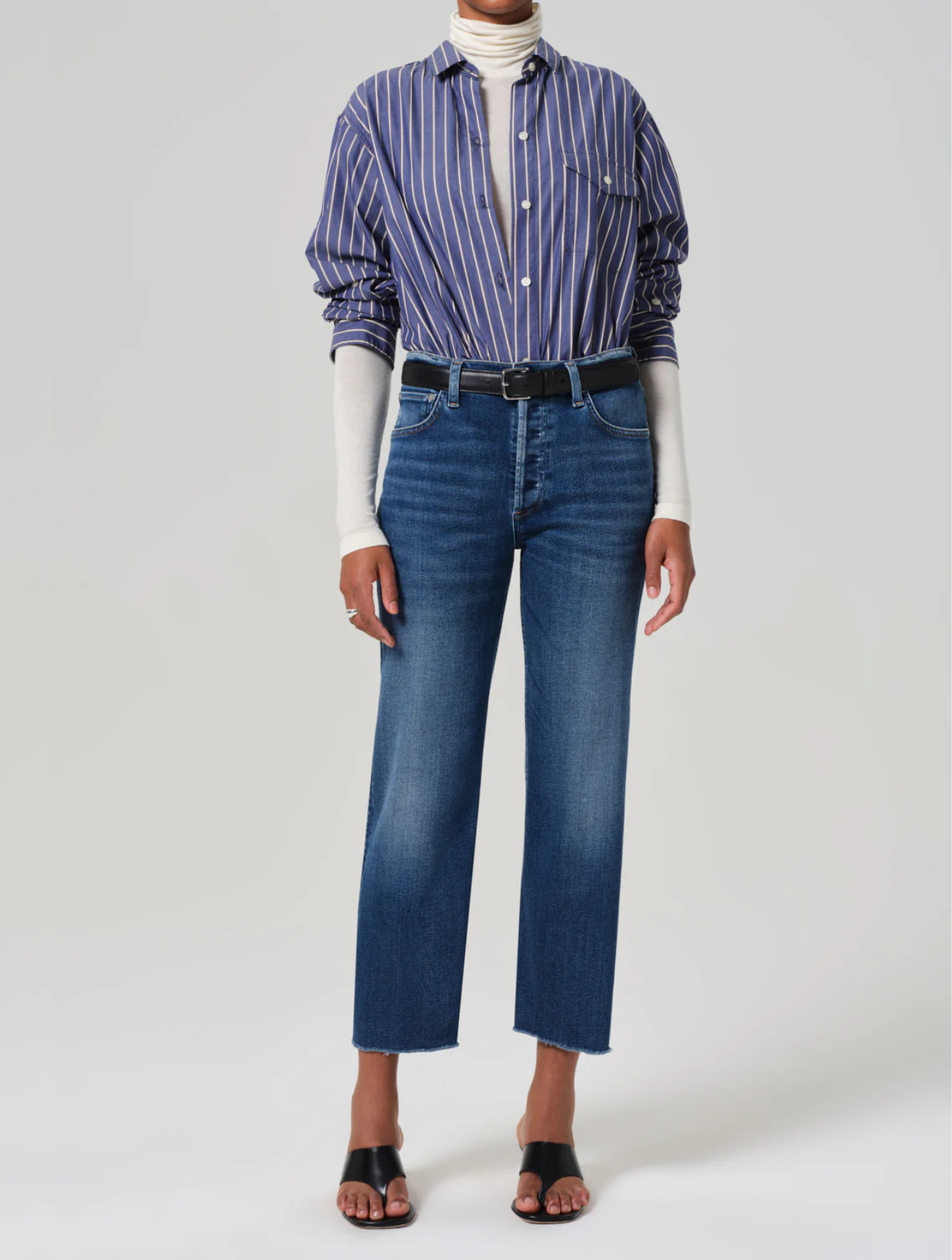 Palma Straight Raw Hem