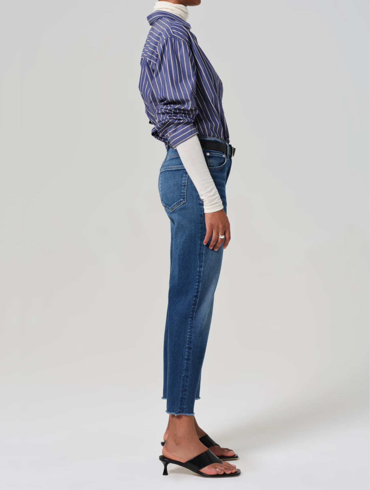Palma Straight Raw Hem