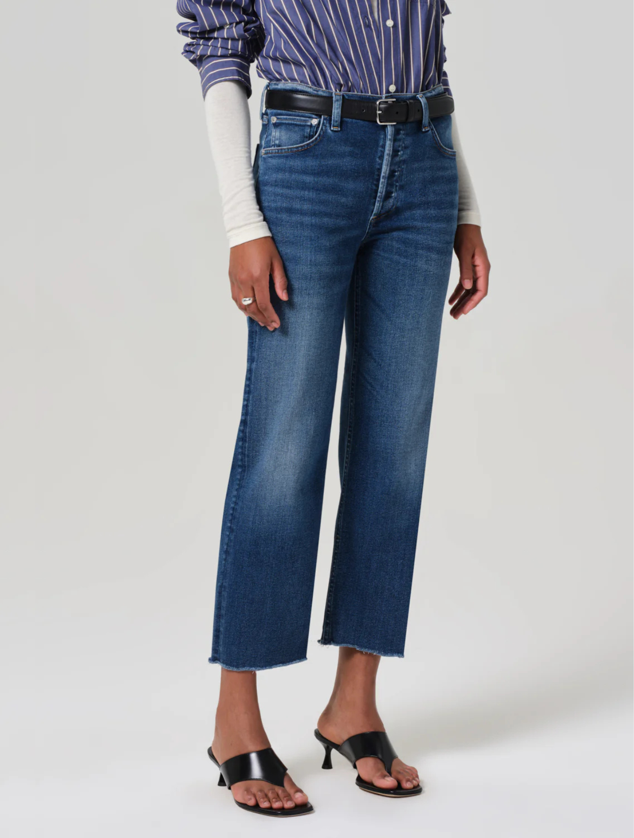 Palma Straight Raw Hem