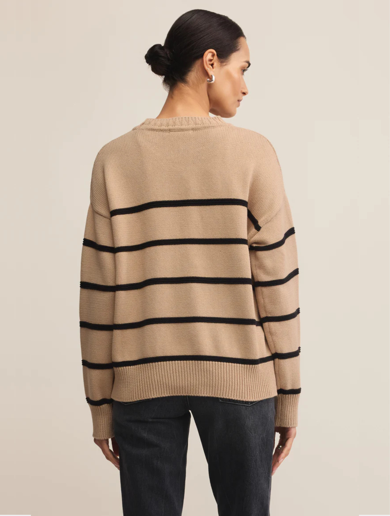 Boyfriend Striped Cotton Sweater