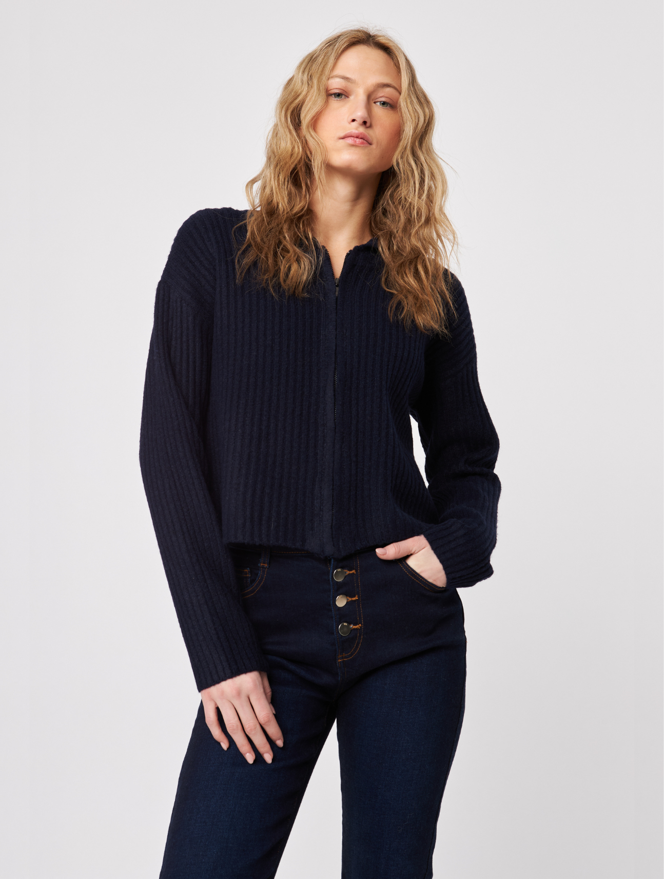 Gavin Zip Up Sweater