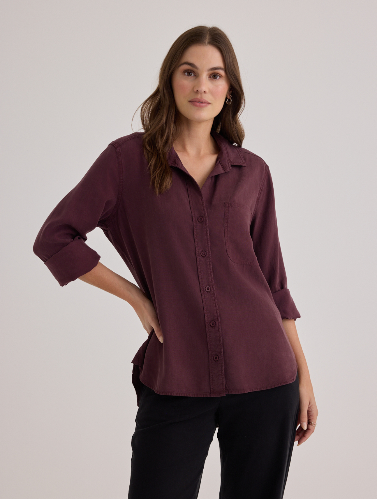 Shirt Tail Button Down