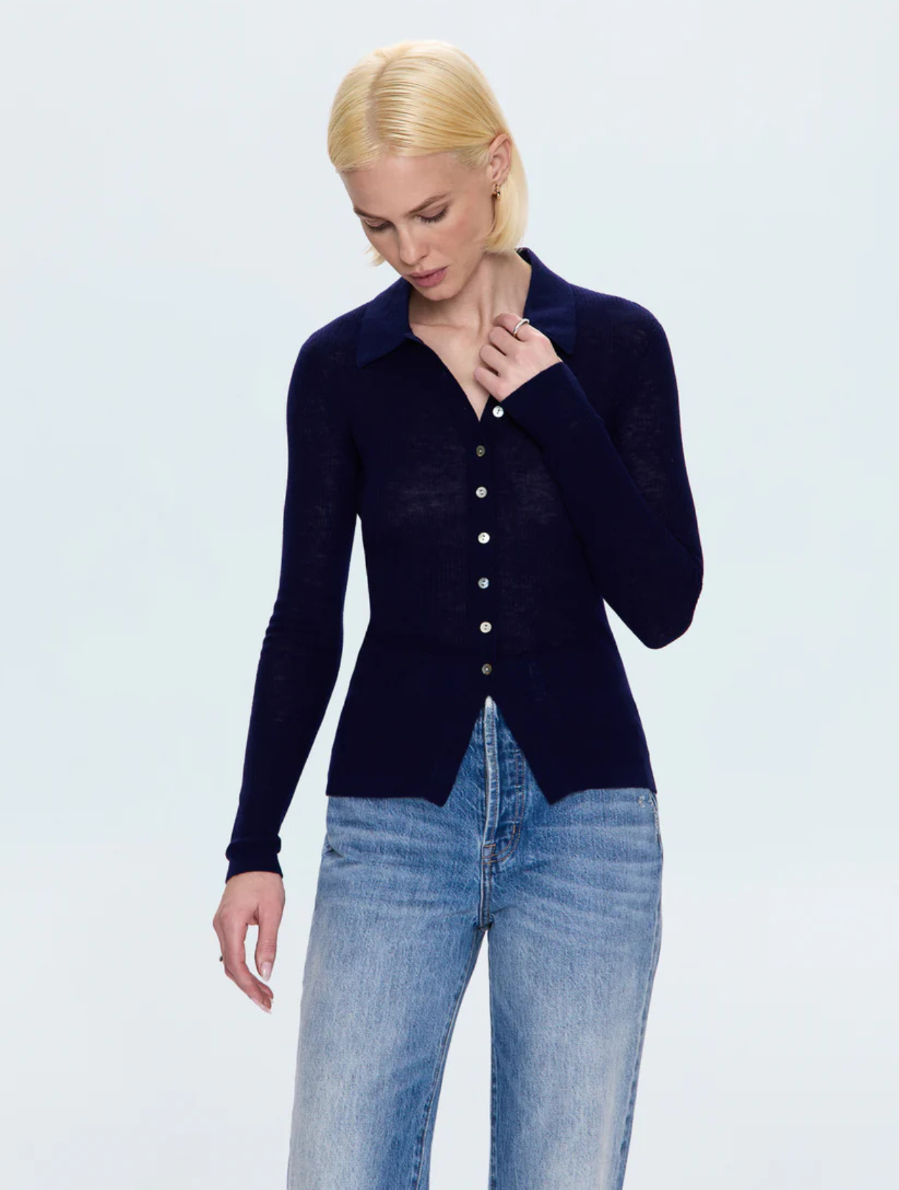 Korey Fitted Rib Cardigan