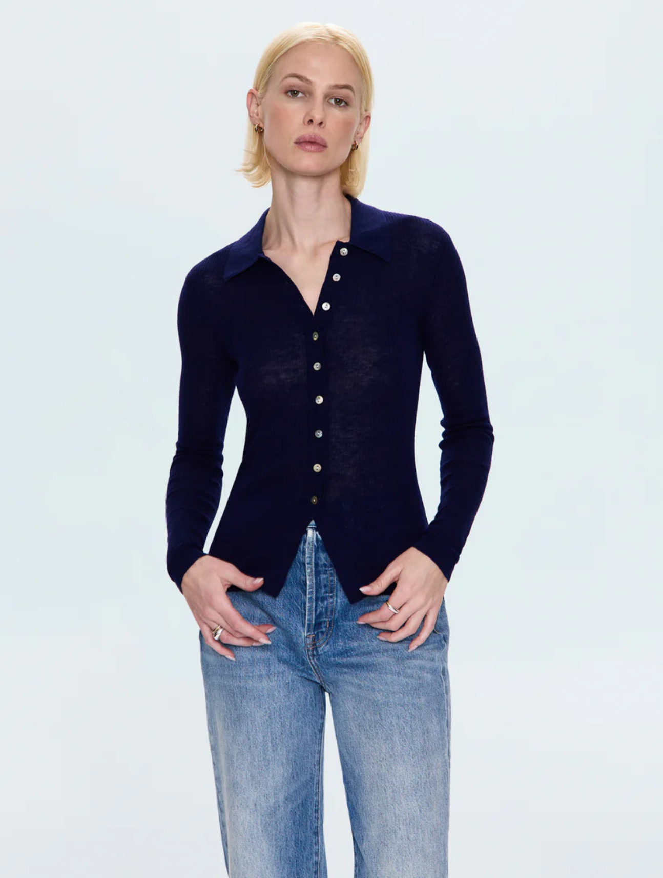Korey Fitted Rib Cardigan