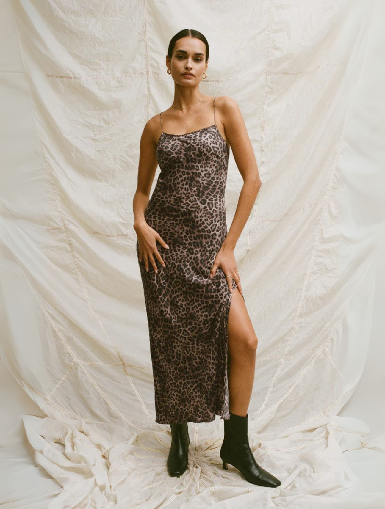 Cielo Leopard Midi Dress