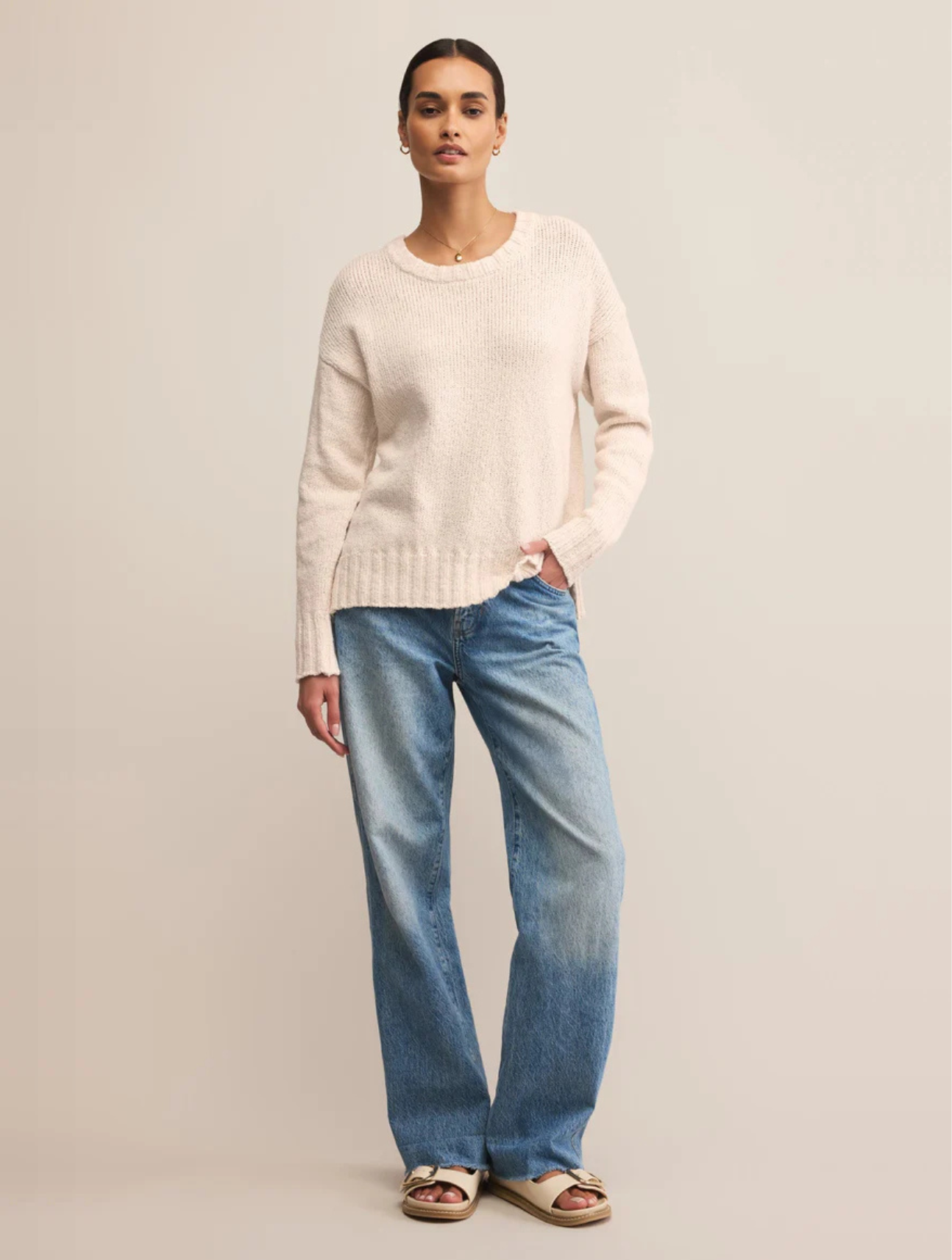 Beck Textured Knit Sweater