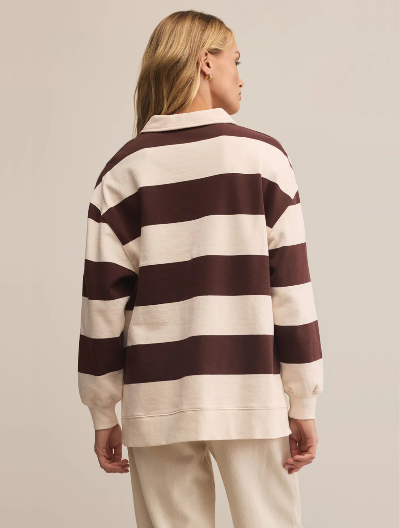 Rugby Brushed Fleece Henley