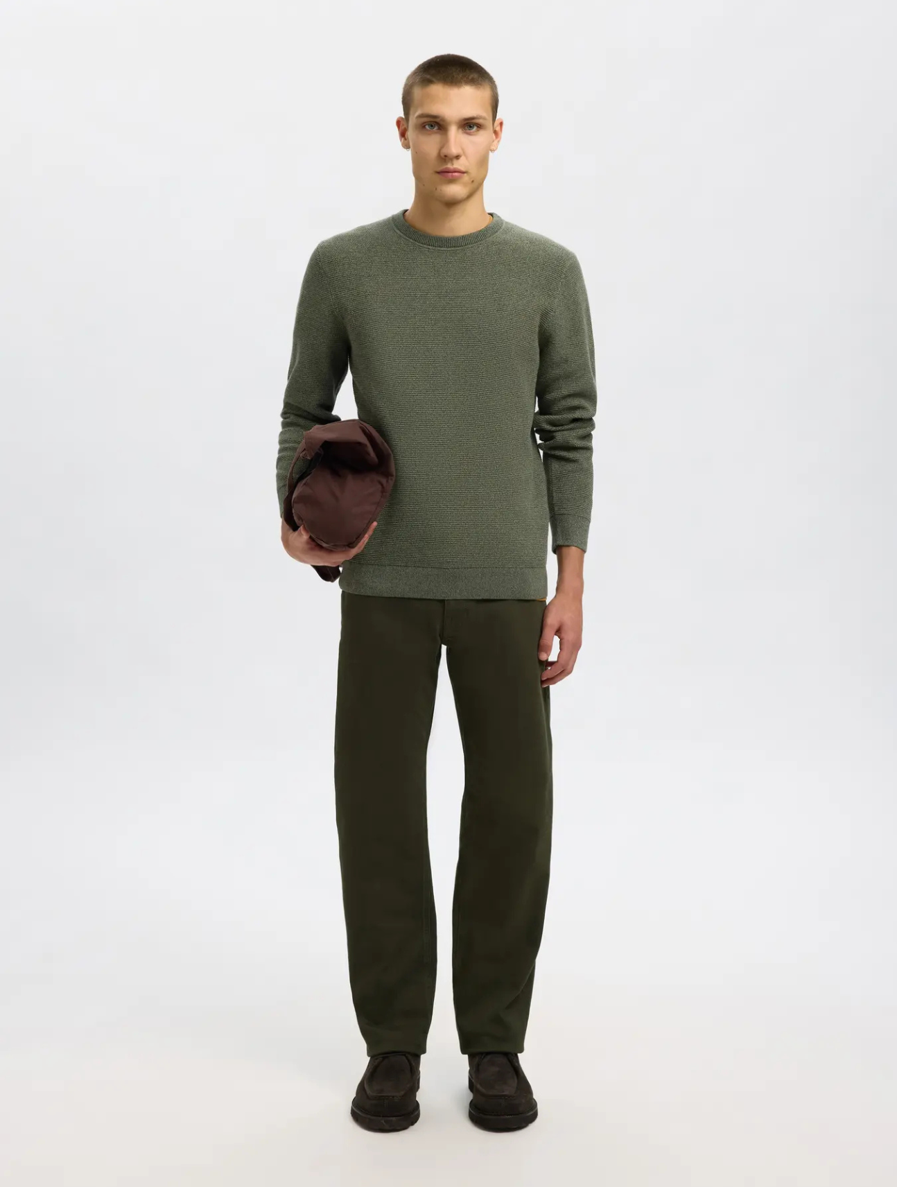 Ross Knit Structure Crew Neck