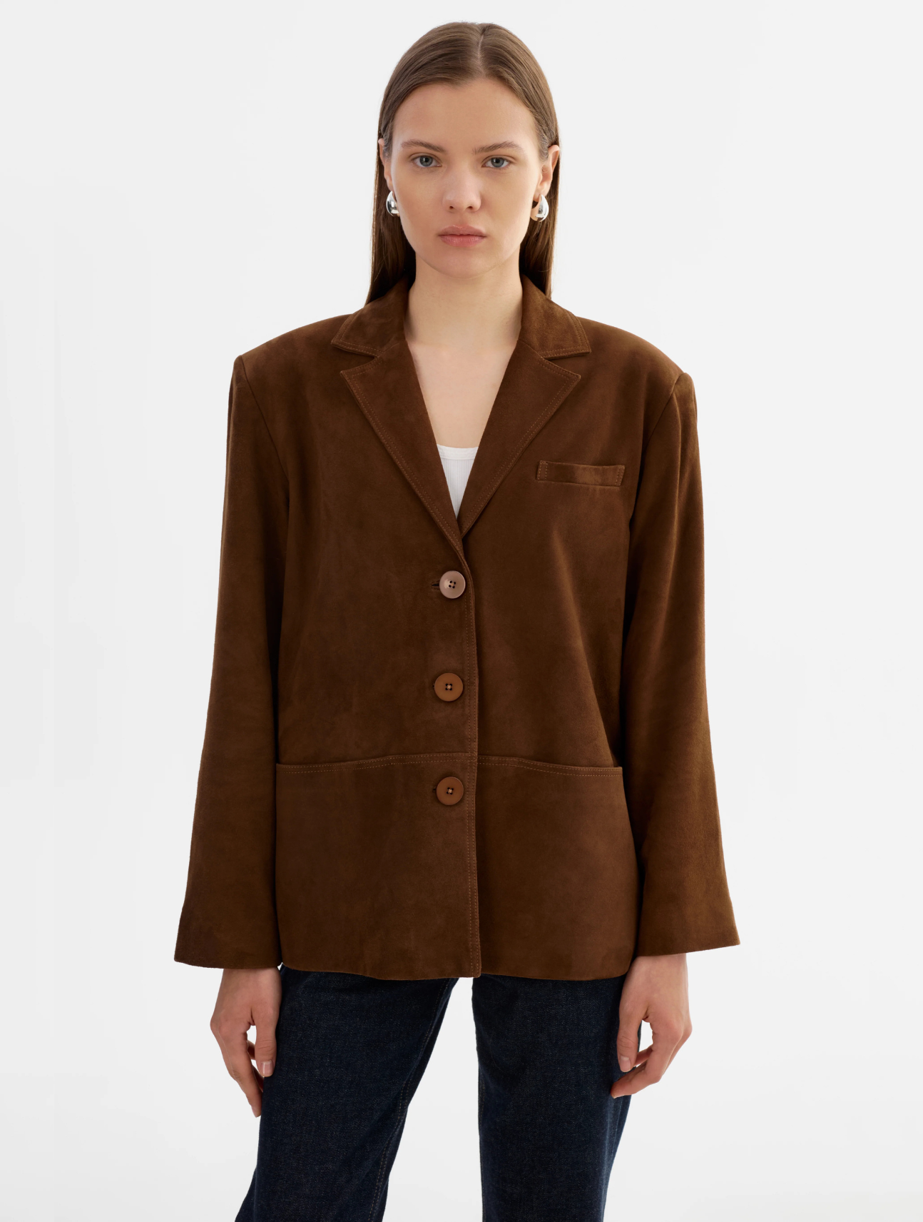 Tori Suede Blazer Jacket