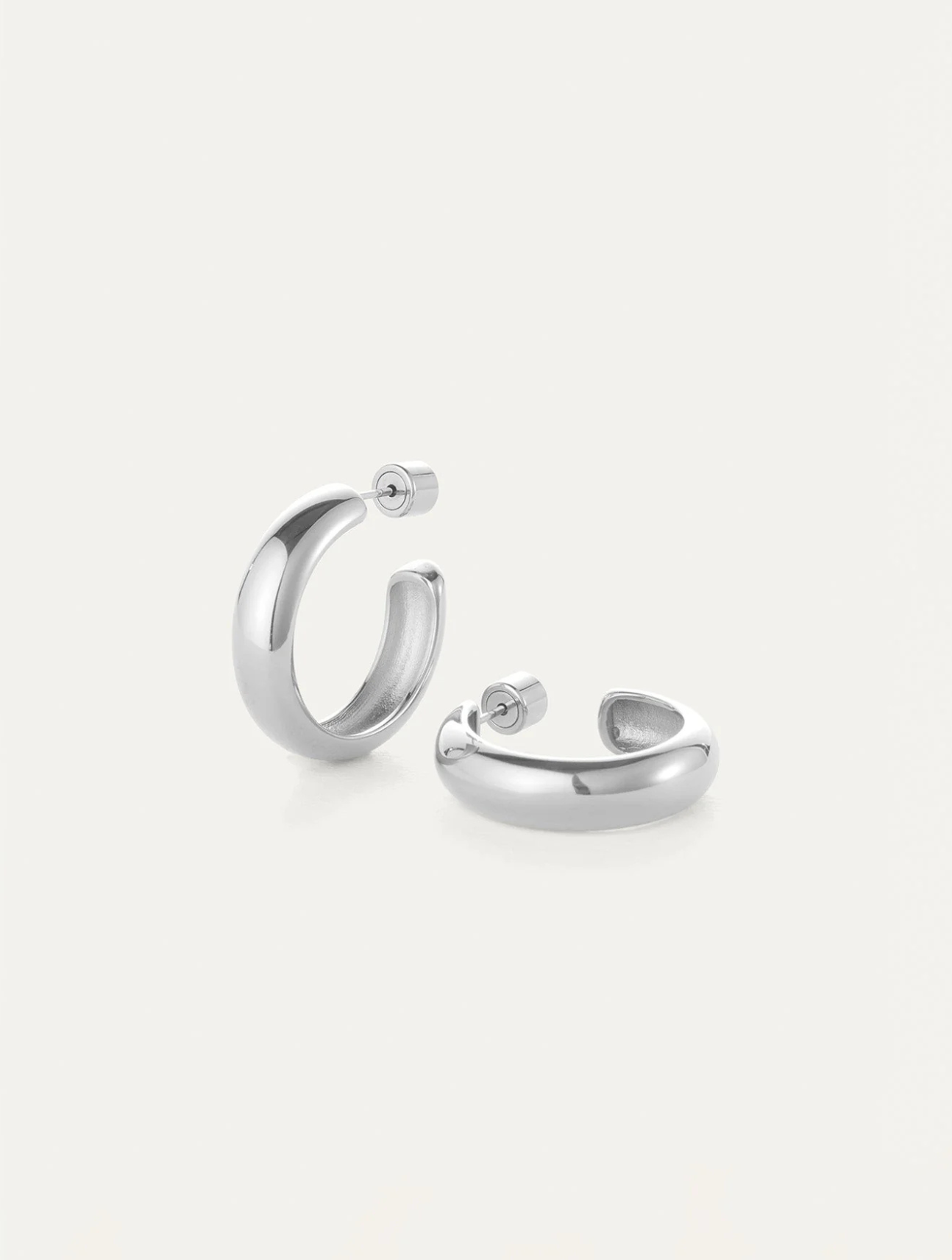 Staple Hoop Earrings - Medium
