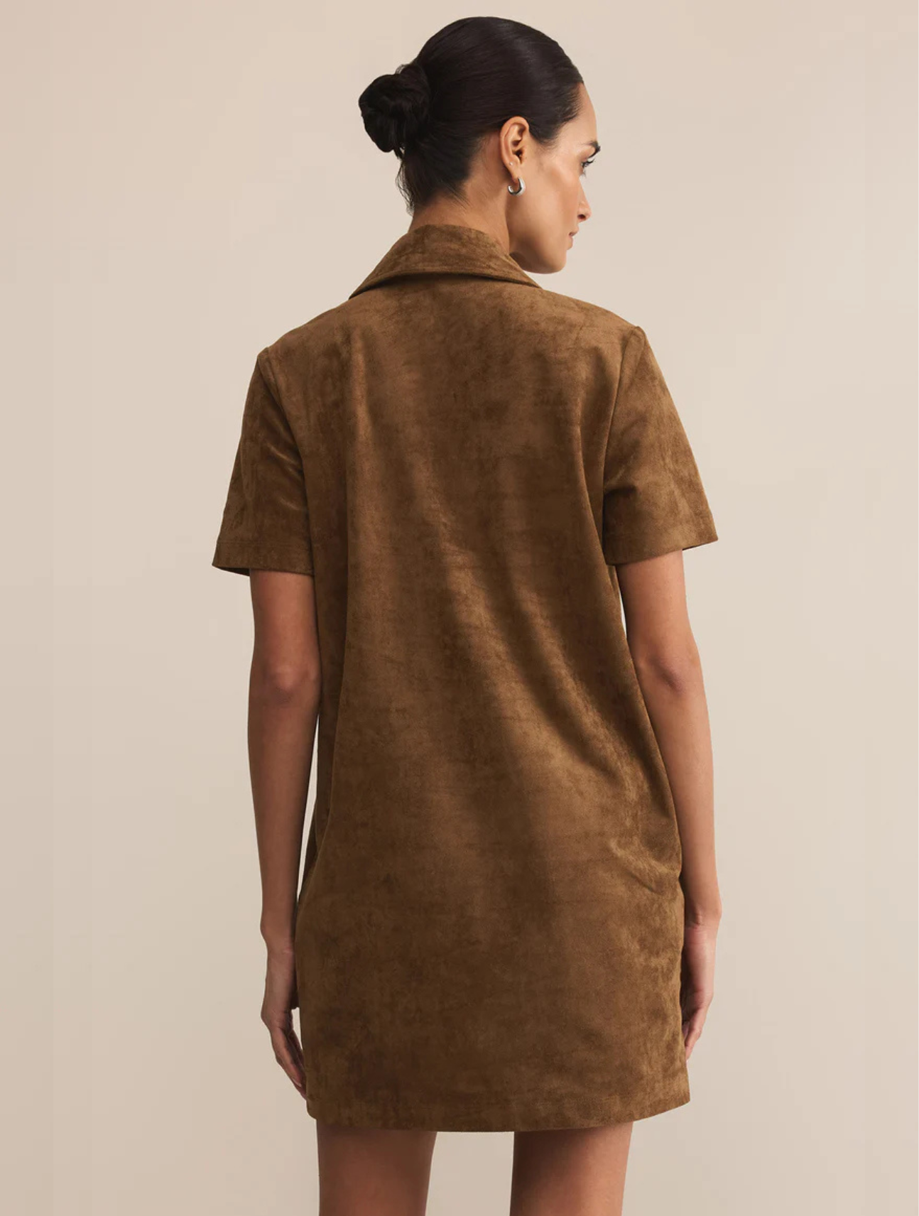 Kellie Faux Suede Mini Dress