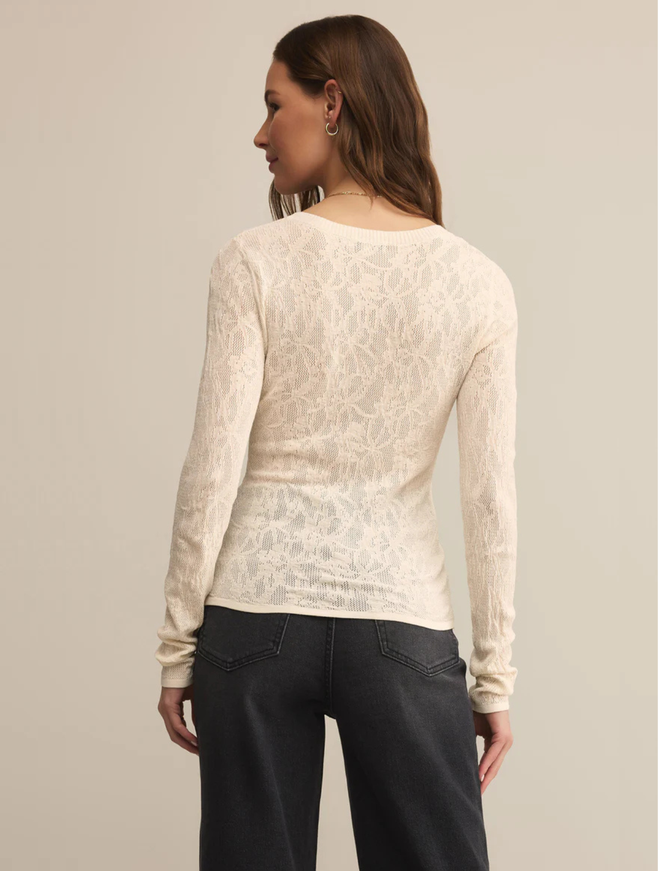 Tibi Scoop Mesh Top