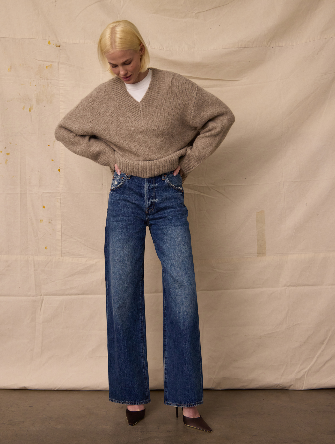 Tate Bowed Wide Leg